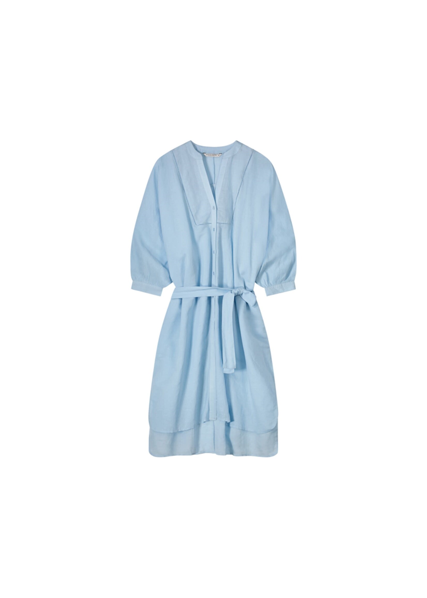 Summum Summum, Dress Cotton Linen, Sky Blue