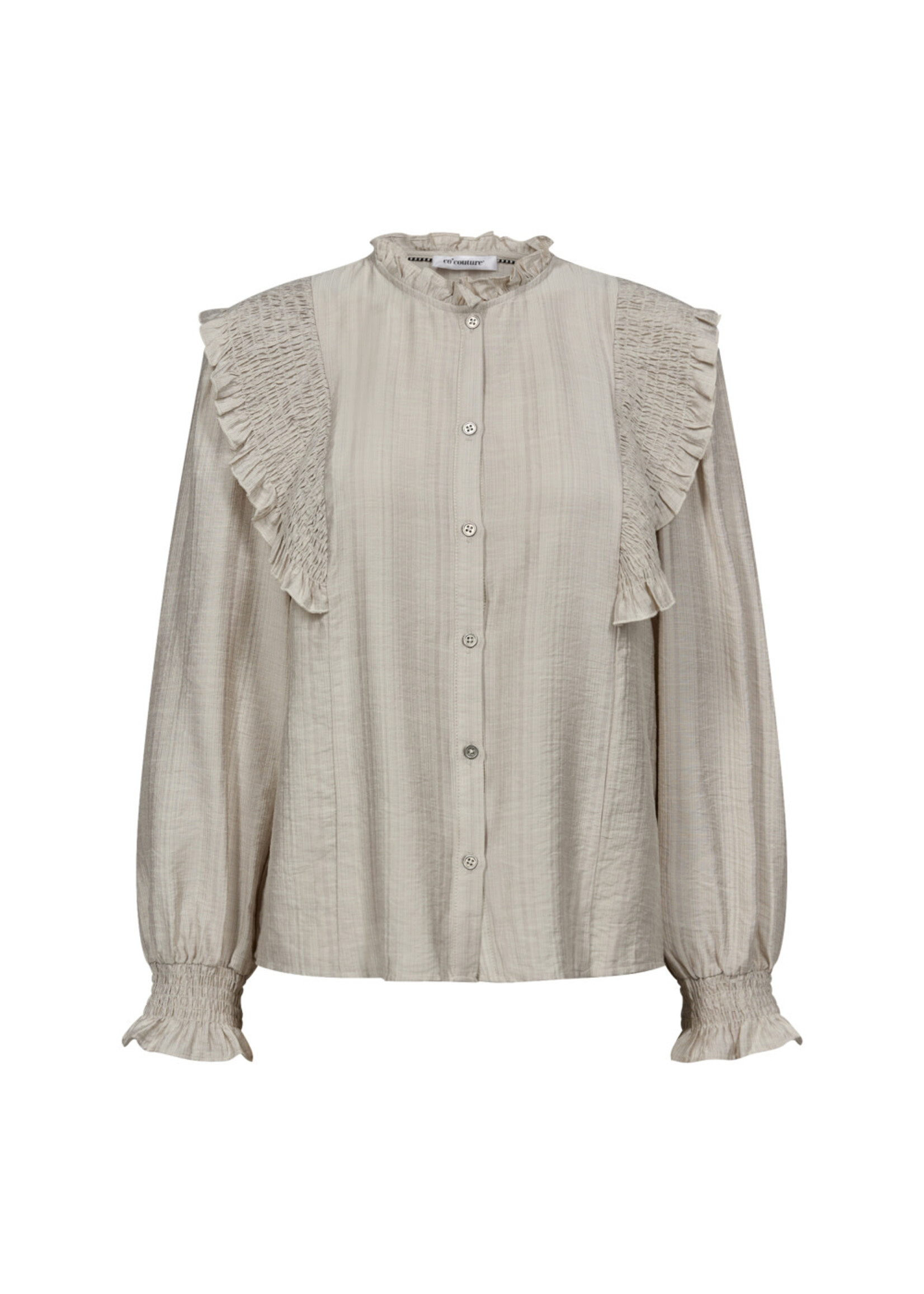 Co Couture Co Couture, AngusCC Smock Frill Shirt, Size: