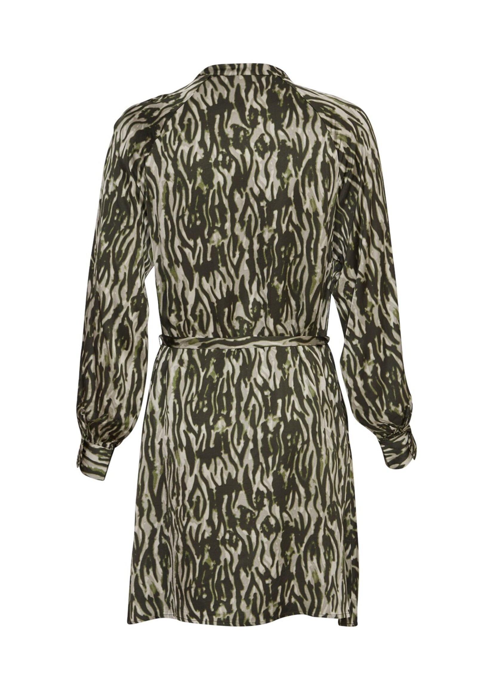 Moss Copenhagen MSCHJoceline Irida Dress AOP, Blk Sand Zebra, Size: