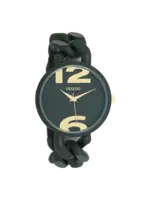 Oozoo, C11269 Bos groene OOZOO horloge met bos groene grove schakelarmband