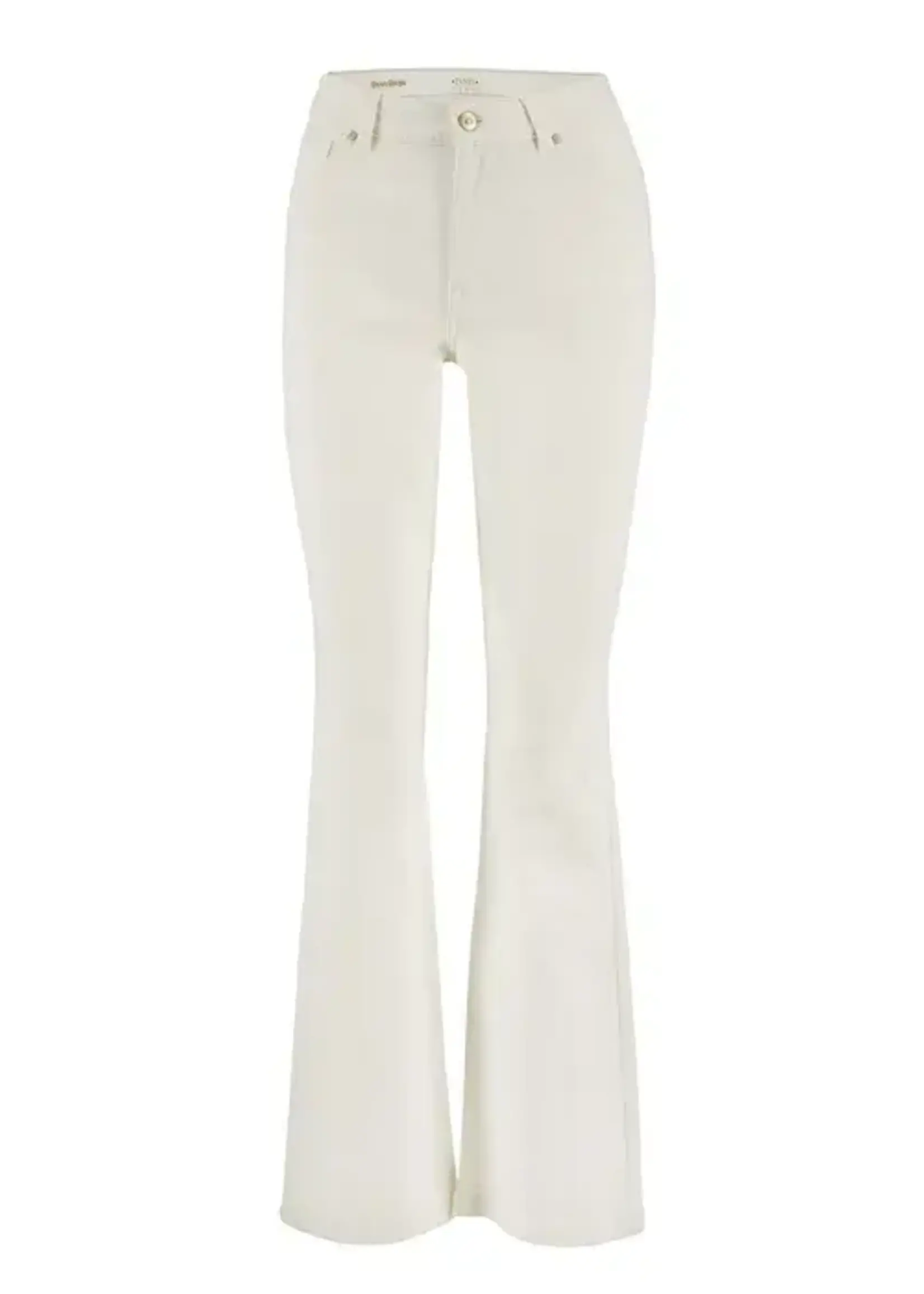 Zusss Zusss, flared jeans off white,. Size: