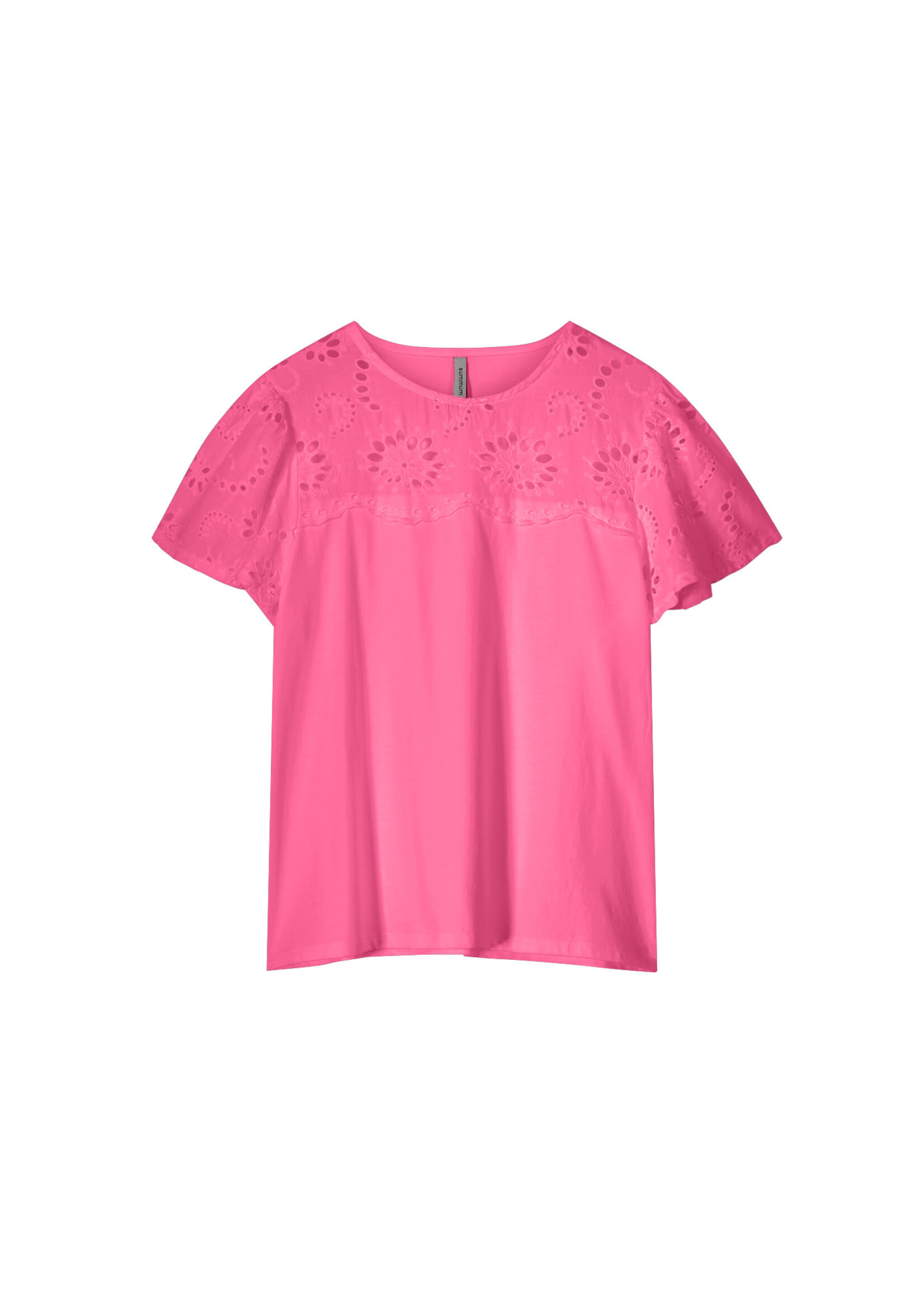 Summum Summum, Top Jersey and Broderie Mix, Cotton Candy, Size: