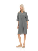 Greece dress basic, Oil Green, Size: