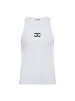 Co Couture Co Couture, SaharaCC CC Tank Top, White, Size: