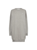 Co Couture Co Couture, CleanCC Oversize Sweat Dress, Grey Melange, Size: