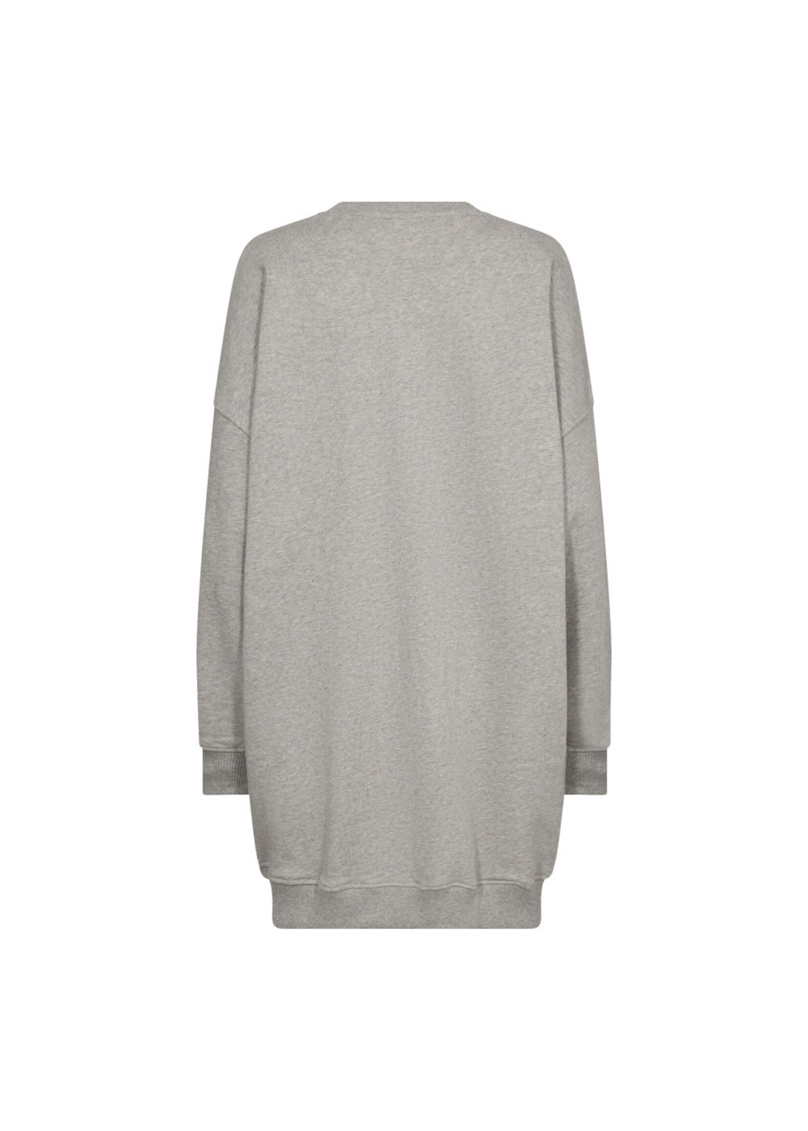 Co Couture Co Couture, CleanCC Oversize Sweat Dress, Grey Melange, Size: