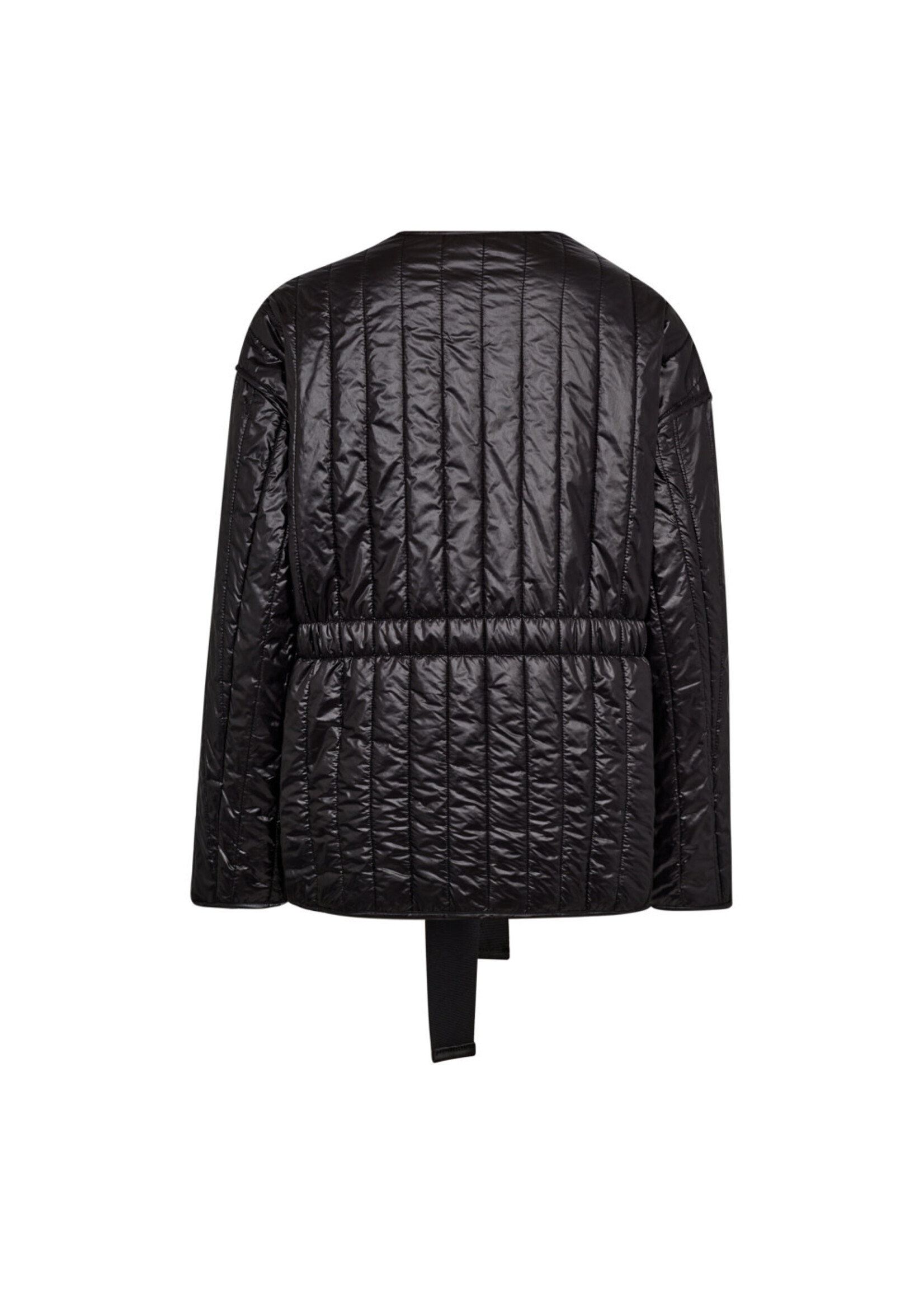 Co Couture Co Couture, QuiltieCC Nylon Jacket, Black, Size: