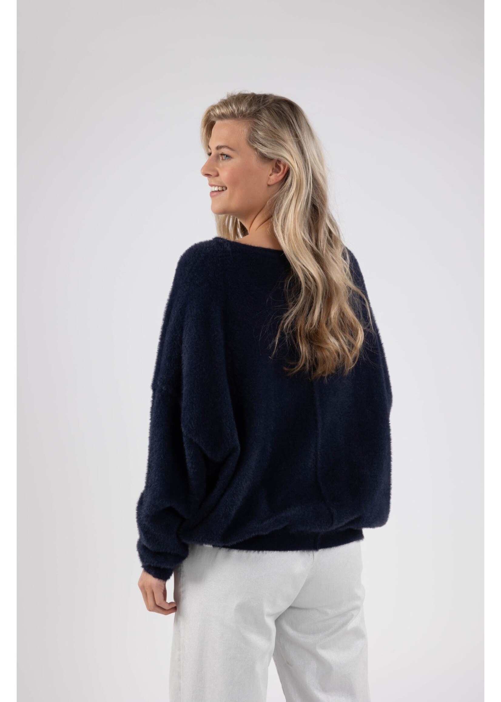 Nukus Nukus, Matilde Pullover Soft, Navy, Size: