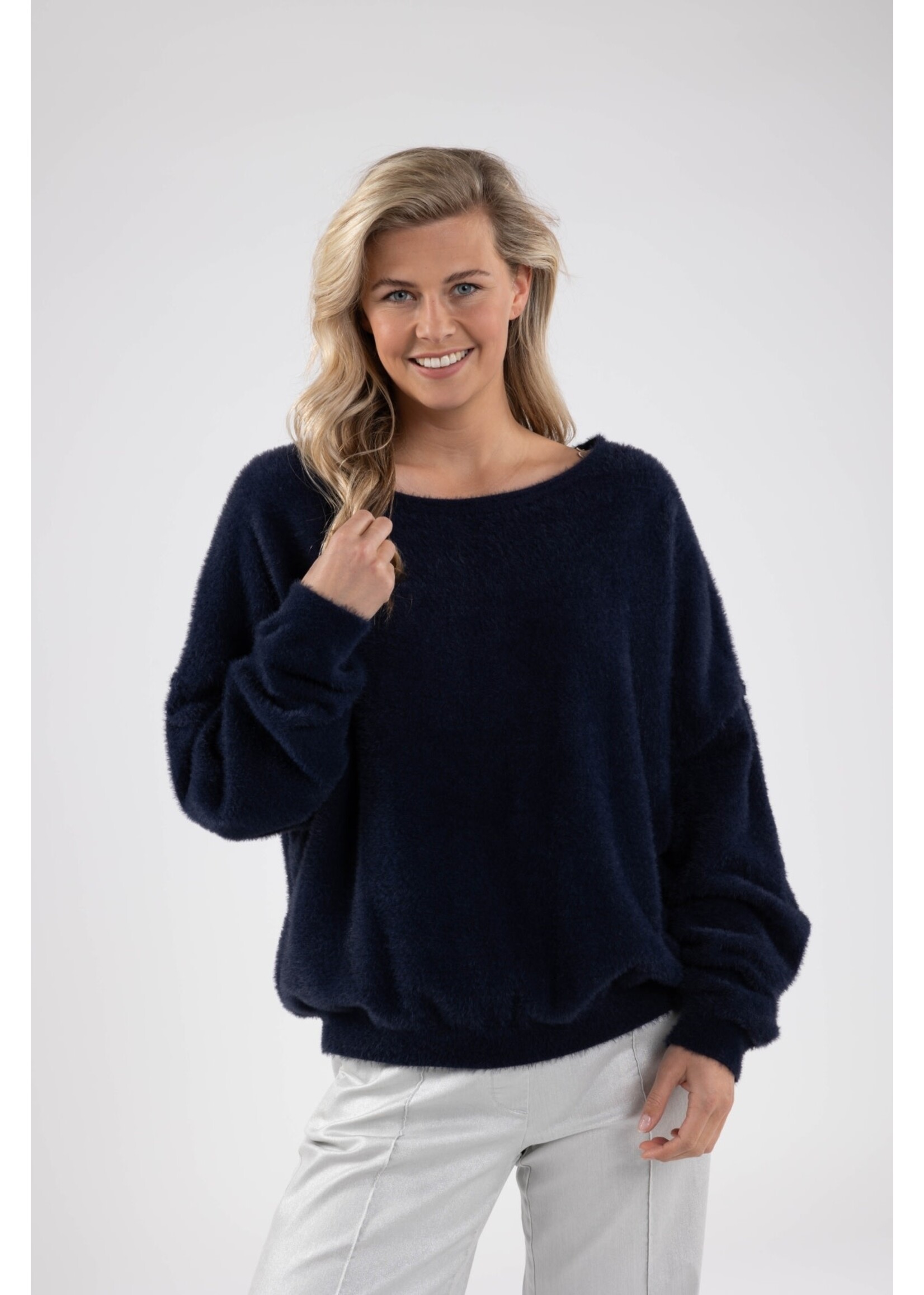 Nukus Nukus, Matilde Pullover Soft, Navy, Size: