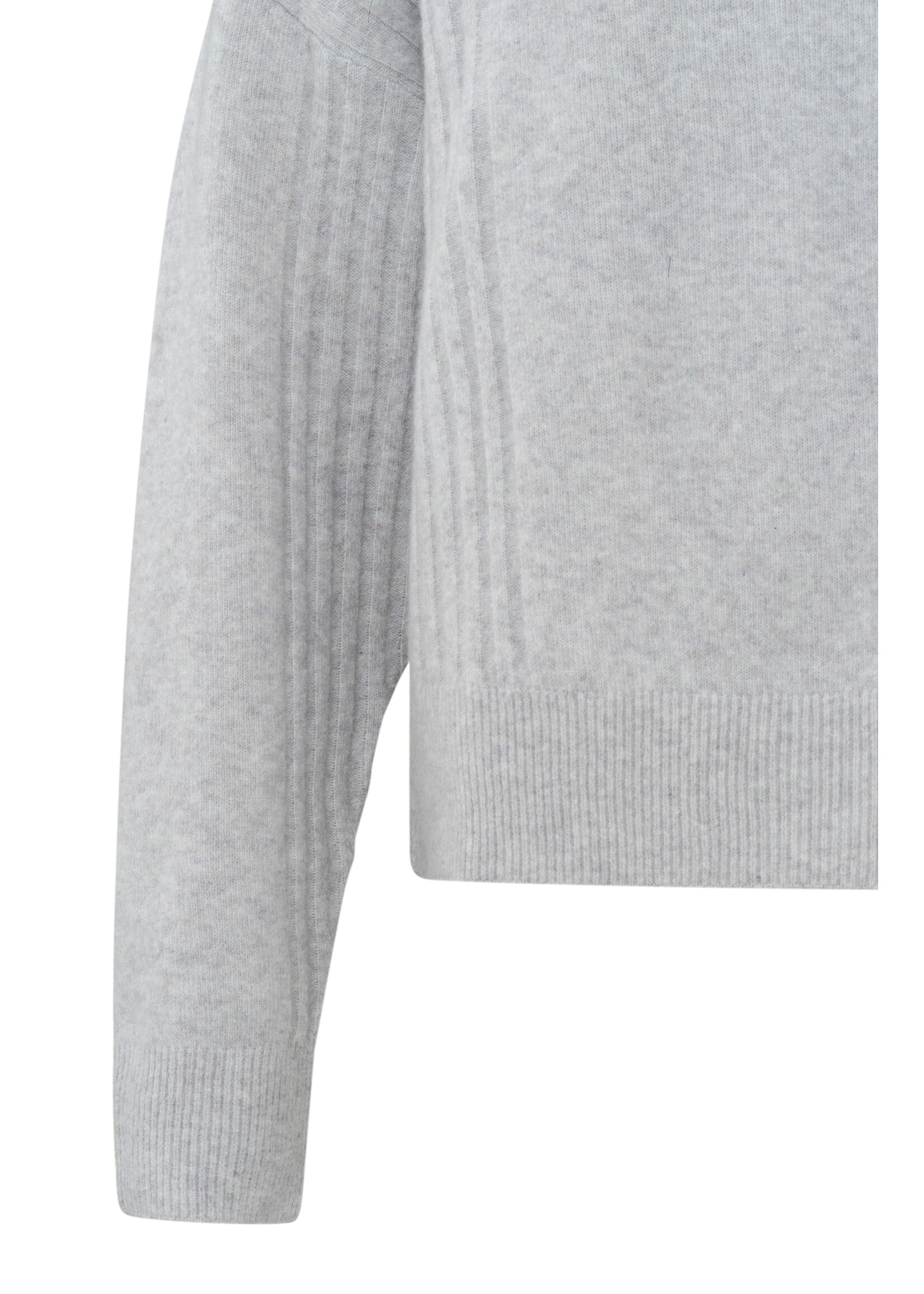 Yaya Yaya, Sweater with round neck, Sky Grey, Size: