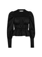 Co Couture Co Couture, MerciaCC Mix Bustier Blouse, Black, Size: