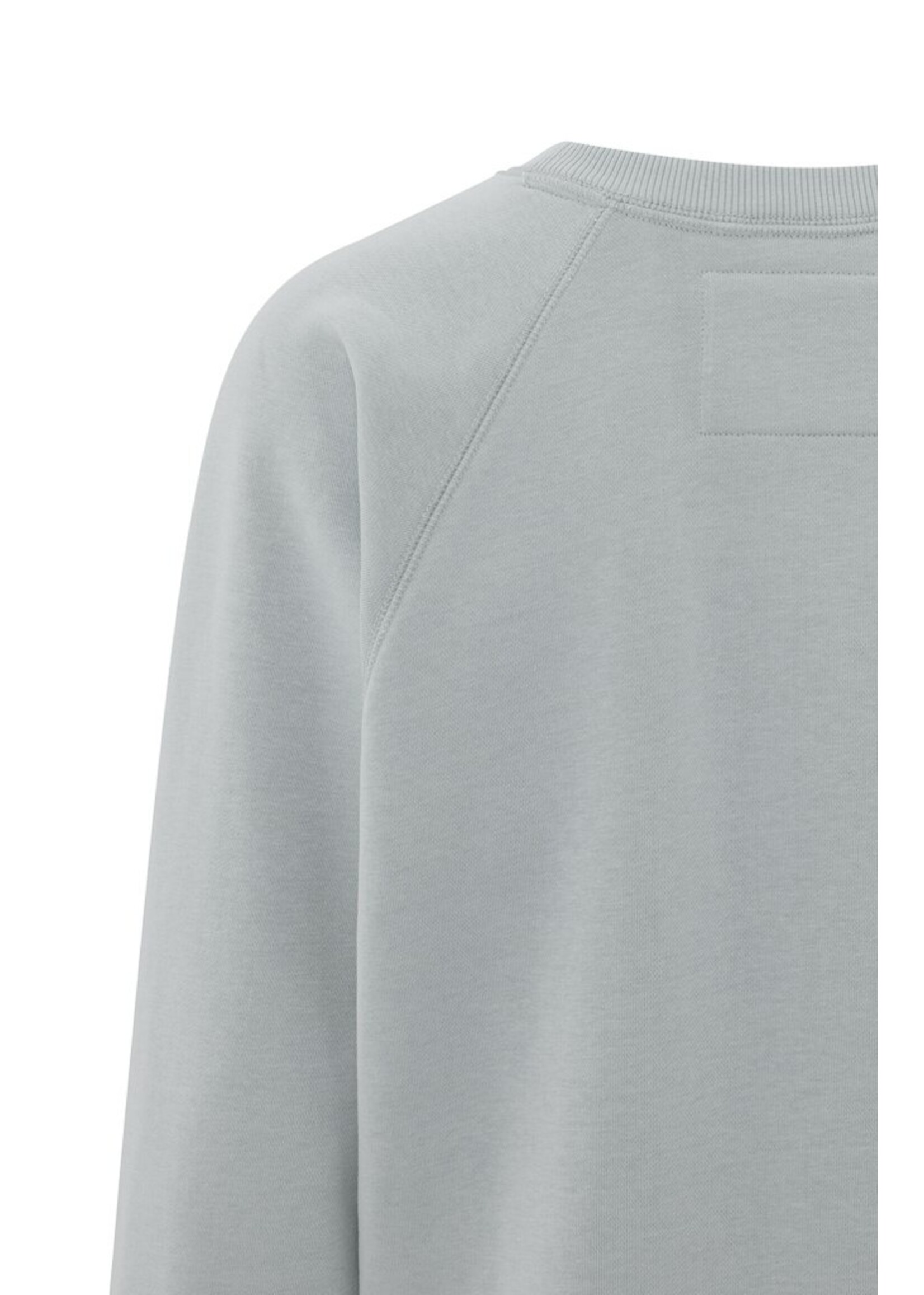 Yaya Yaya, Sweater with round neck and Raglan sleeves, Feather grey, Size:
