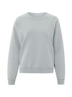 Yaya Yaya, Sweater with round neck and Raglan sleeves, Feather grey, Size: