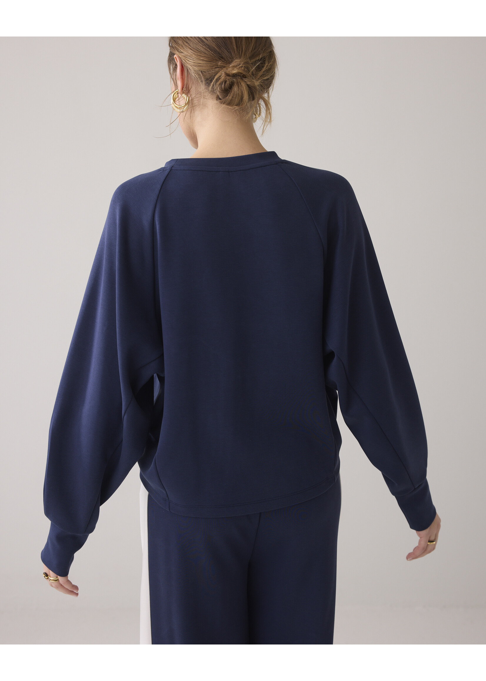Summum Summum, Longsleeve top Soft Scuba, Navy noir, Size: