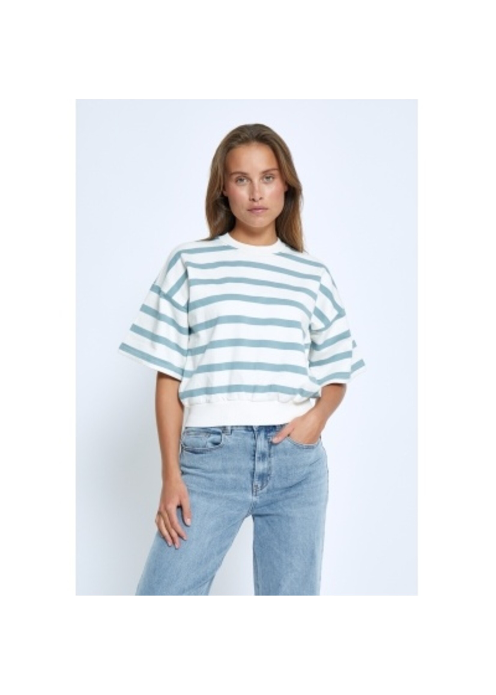 Minus Minus, MSEstella Short Sleeve Sweat, Ice Blue, Size: