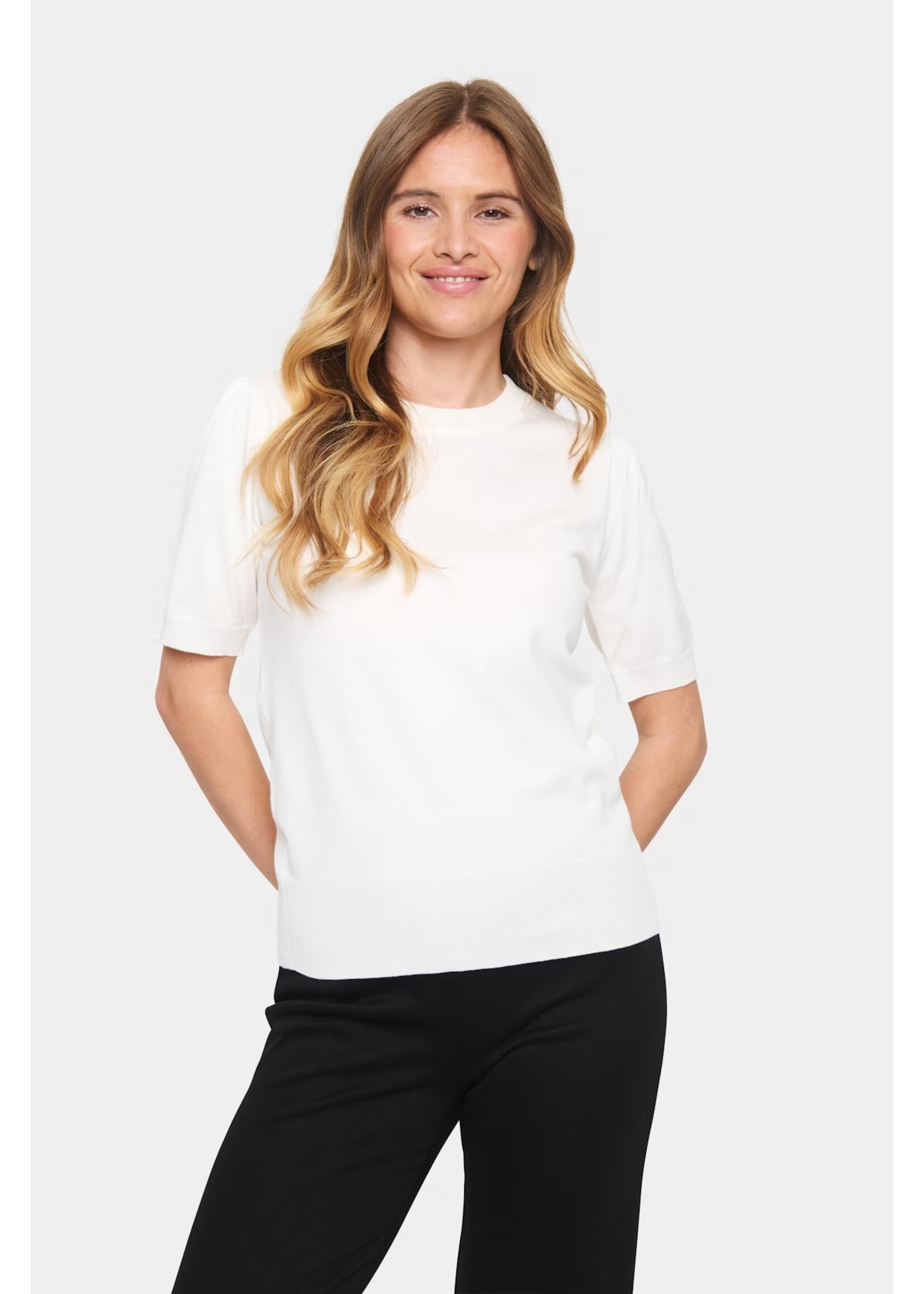 Saint Tropez Saint Tropez, MilaSZ SS Pullover, Ice, Size:
