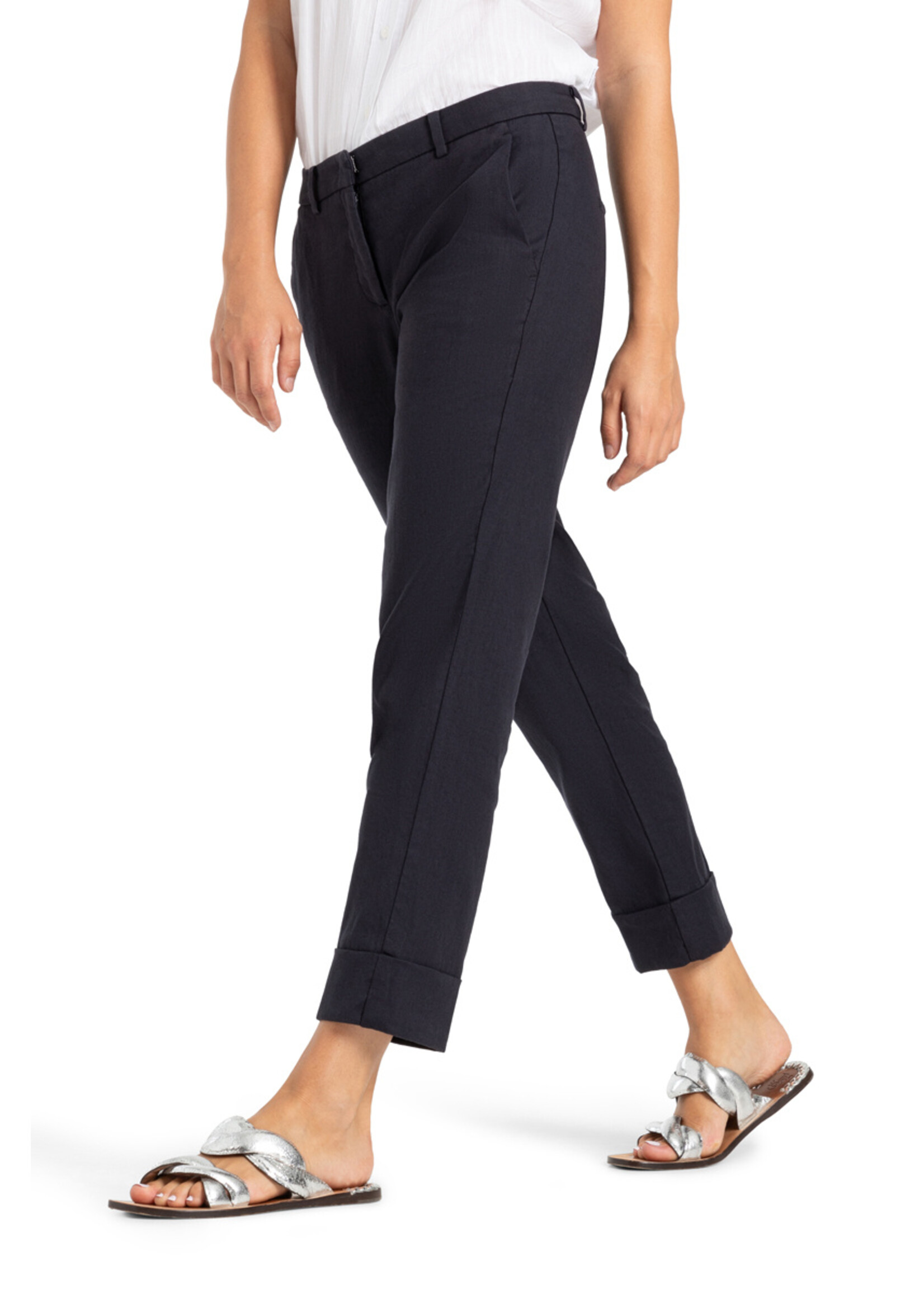 Cambio Cambio, Krystal ladies pants long, Navy, Size: