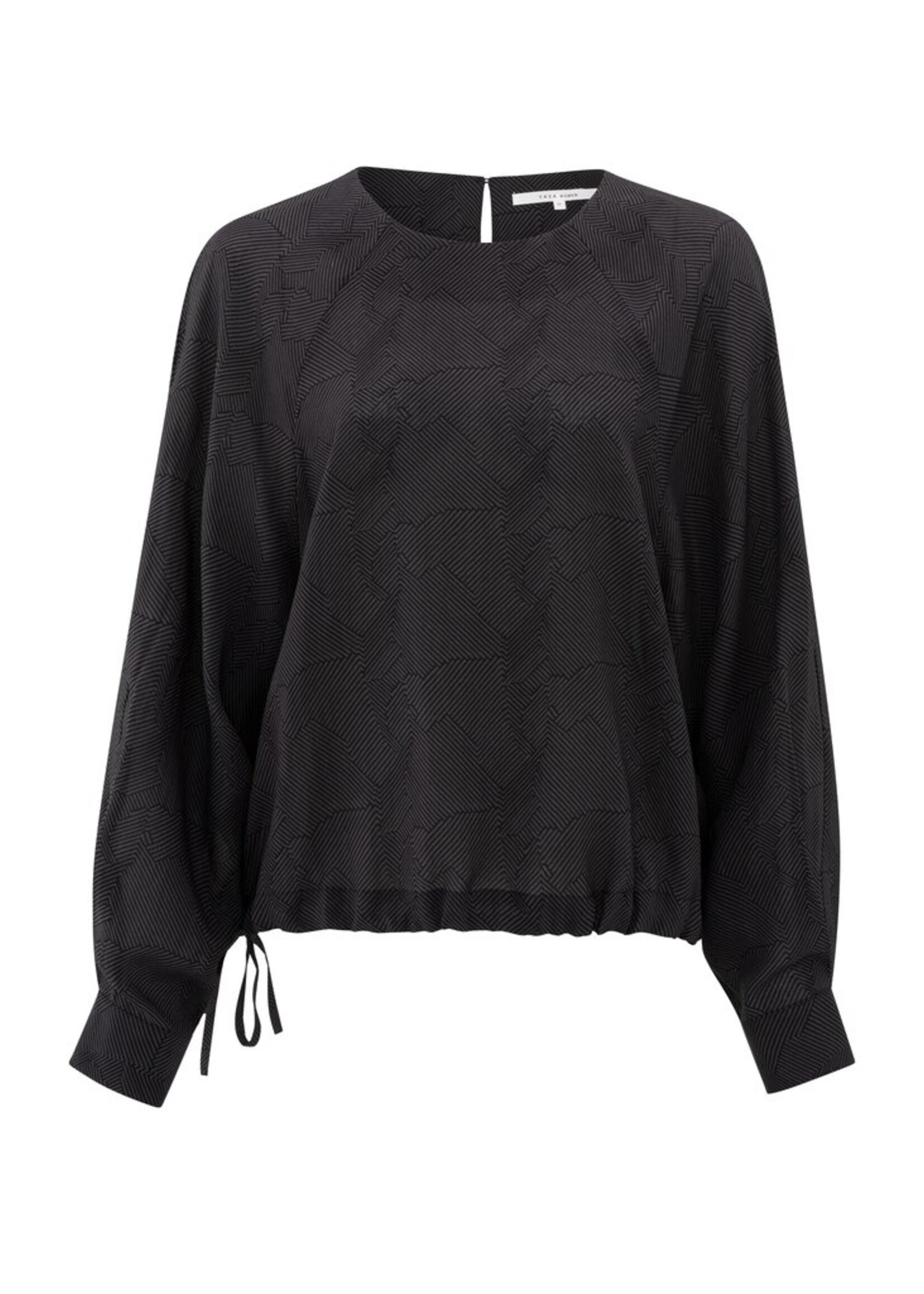 Yaya Yaya, Printed raglan top with drawcord, Pahntom dessin, Size: