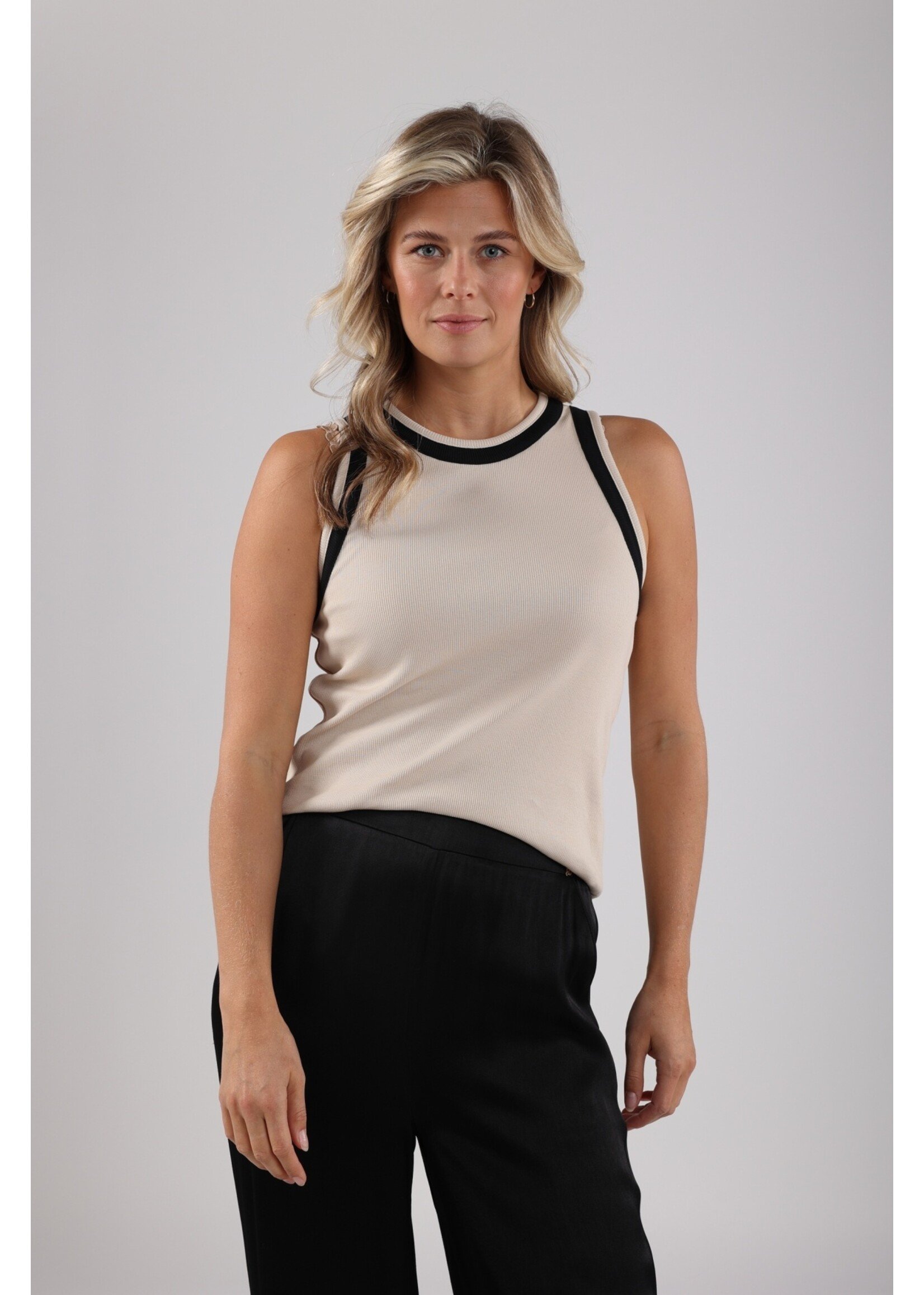 Nukus Nukus, Nice Singlet, Sand/Black, Size: