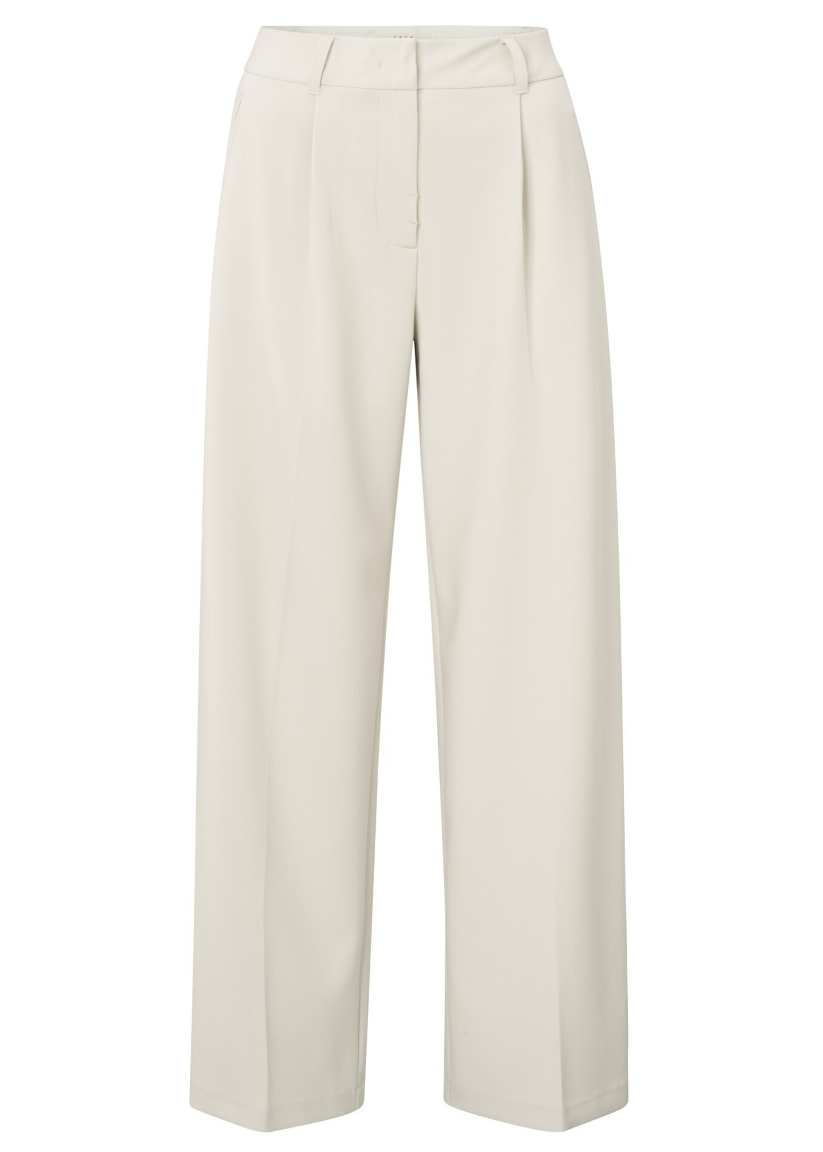 Yaya Yaya, Woven trousers with stripe, Soft grey, size:
