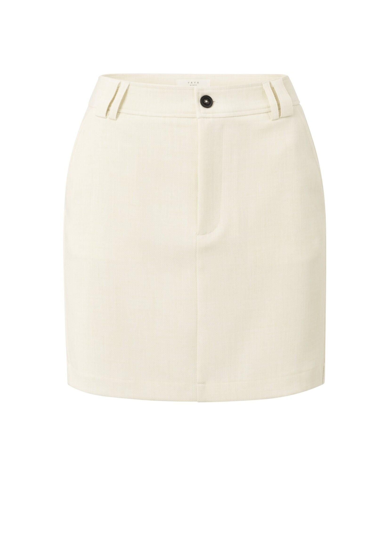 Yaya Yaya, Woven mini skirt with pockets, Summer Sand Melange, Size: