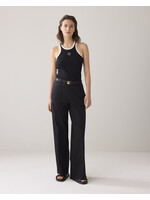 Summum Summum, Trousers long cotton stretch, Black, Size: