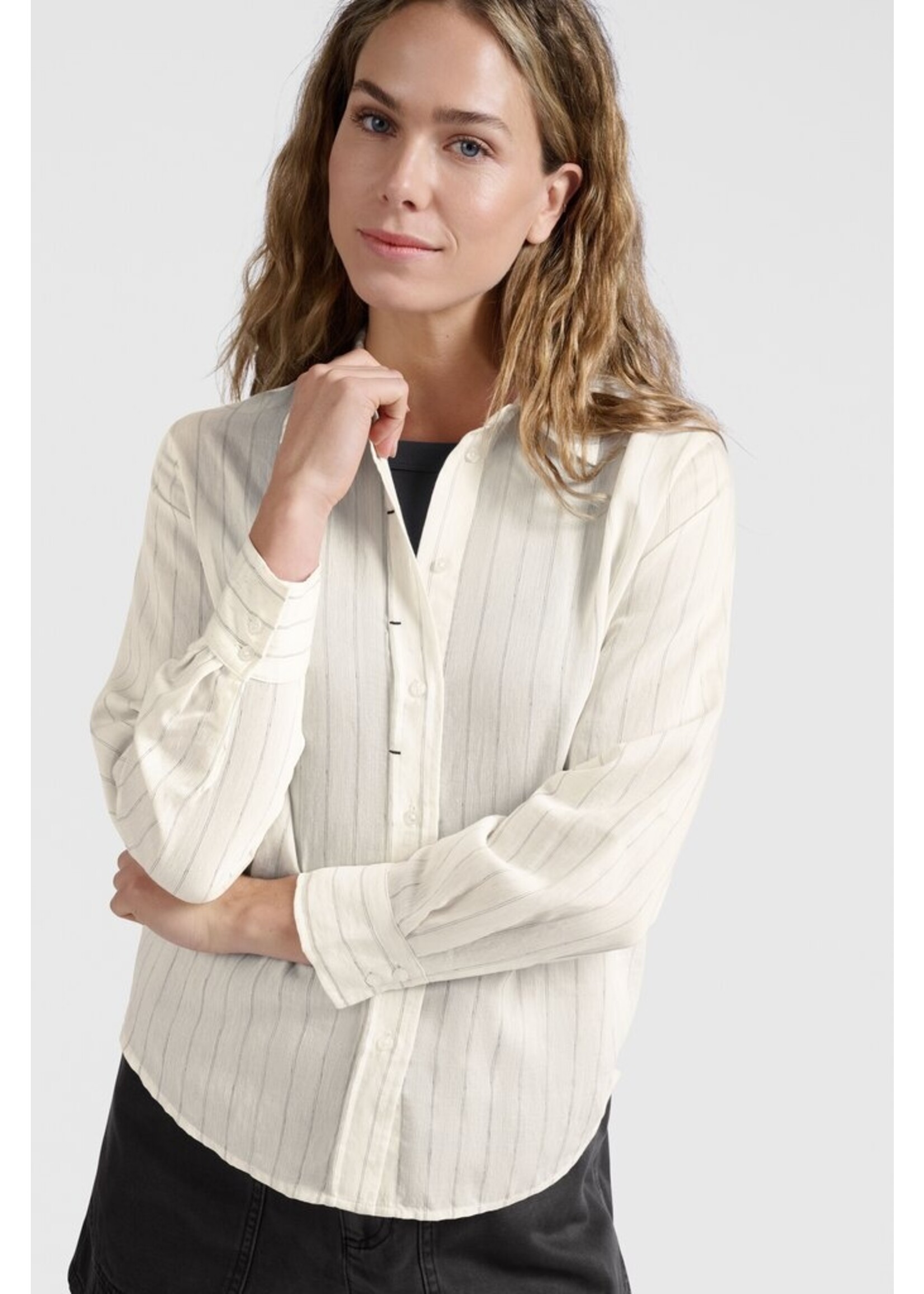 Yaya Yaya, Striped blouse, Summer Sand, Size: