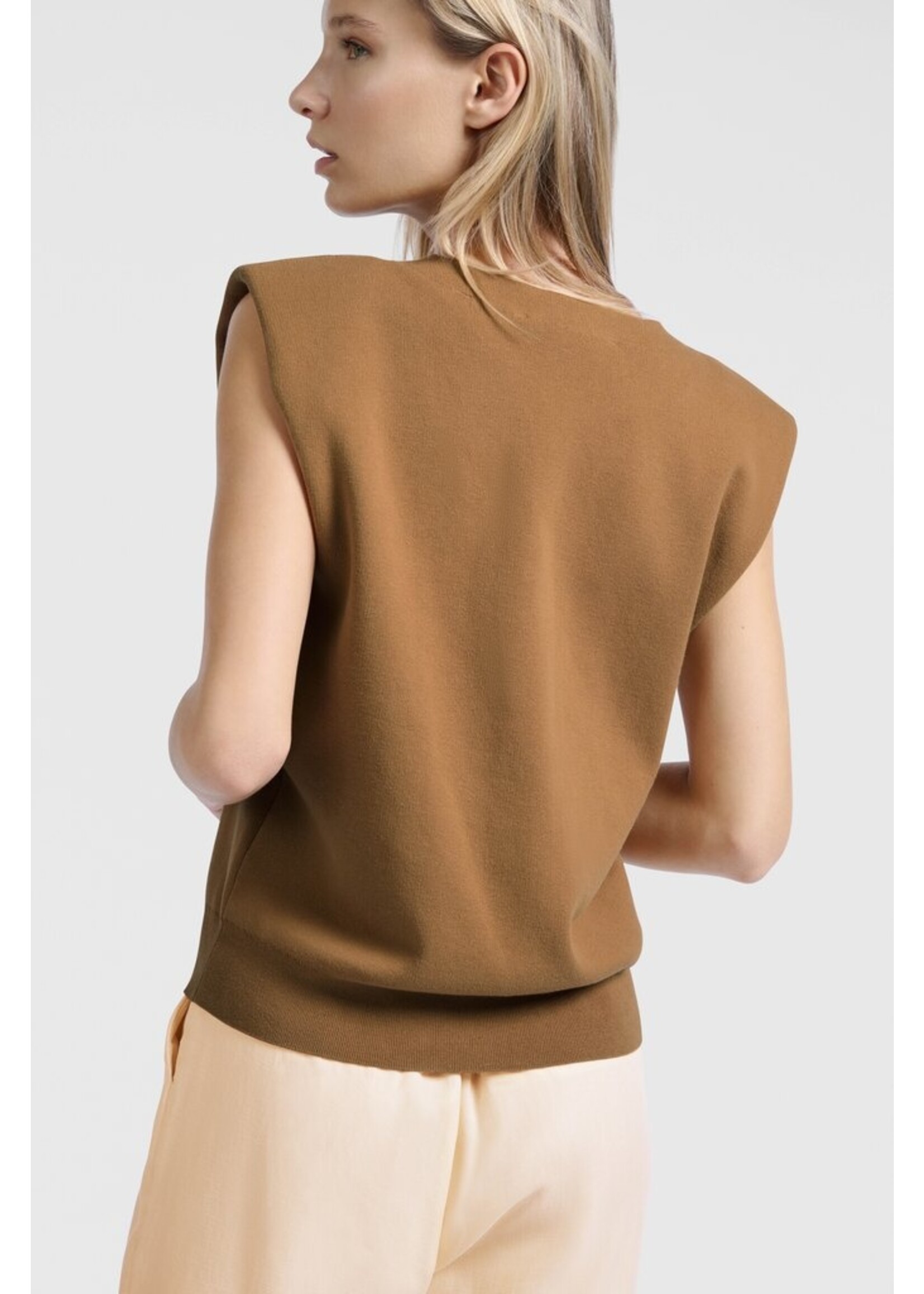 Yaya Yaya, Knitted spencer, Chipmunk brown, Size: