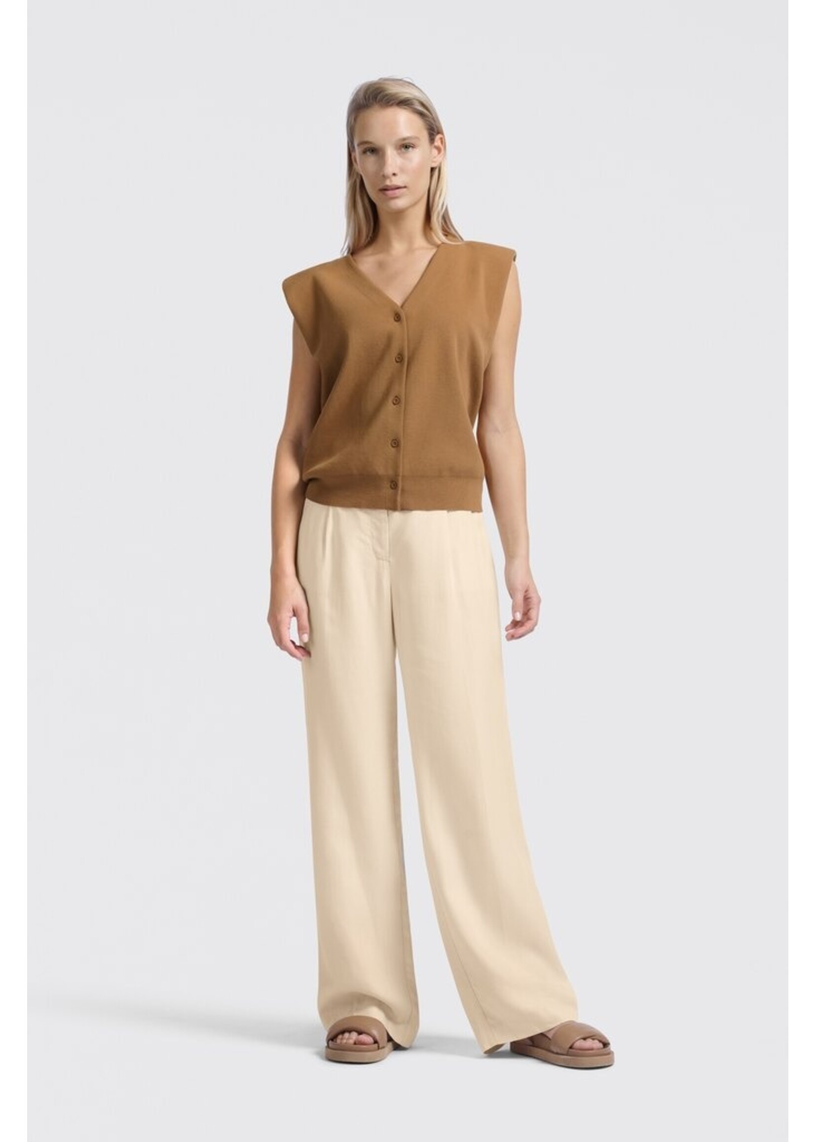 Yaya Yaya, Knitted spencer, Chipmunk brown, Size: