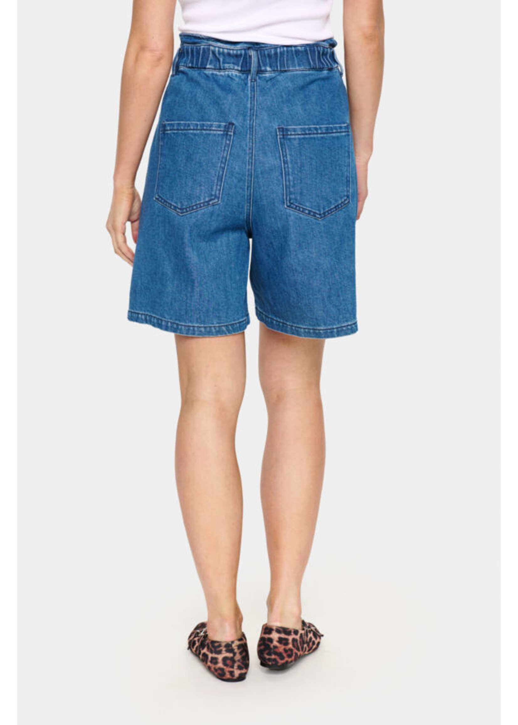 Saint Tropez Saint Tropez, KayoSZ Shorts, Medium Blue Denim, Size: