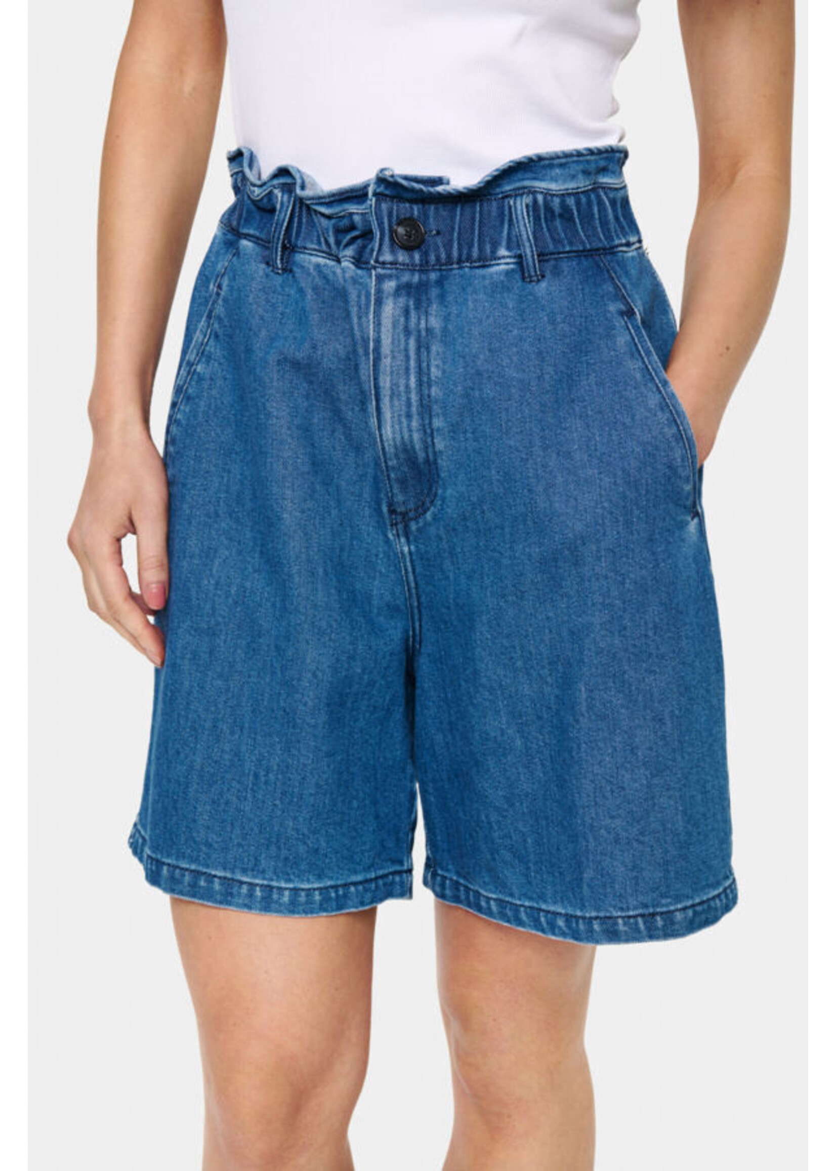 Saint Tropez Saint Tropez, KayoSZ Shorts, Medium Blue Denim, Size: