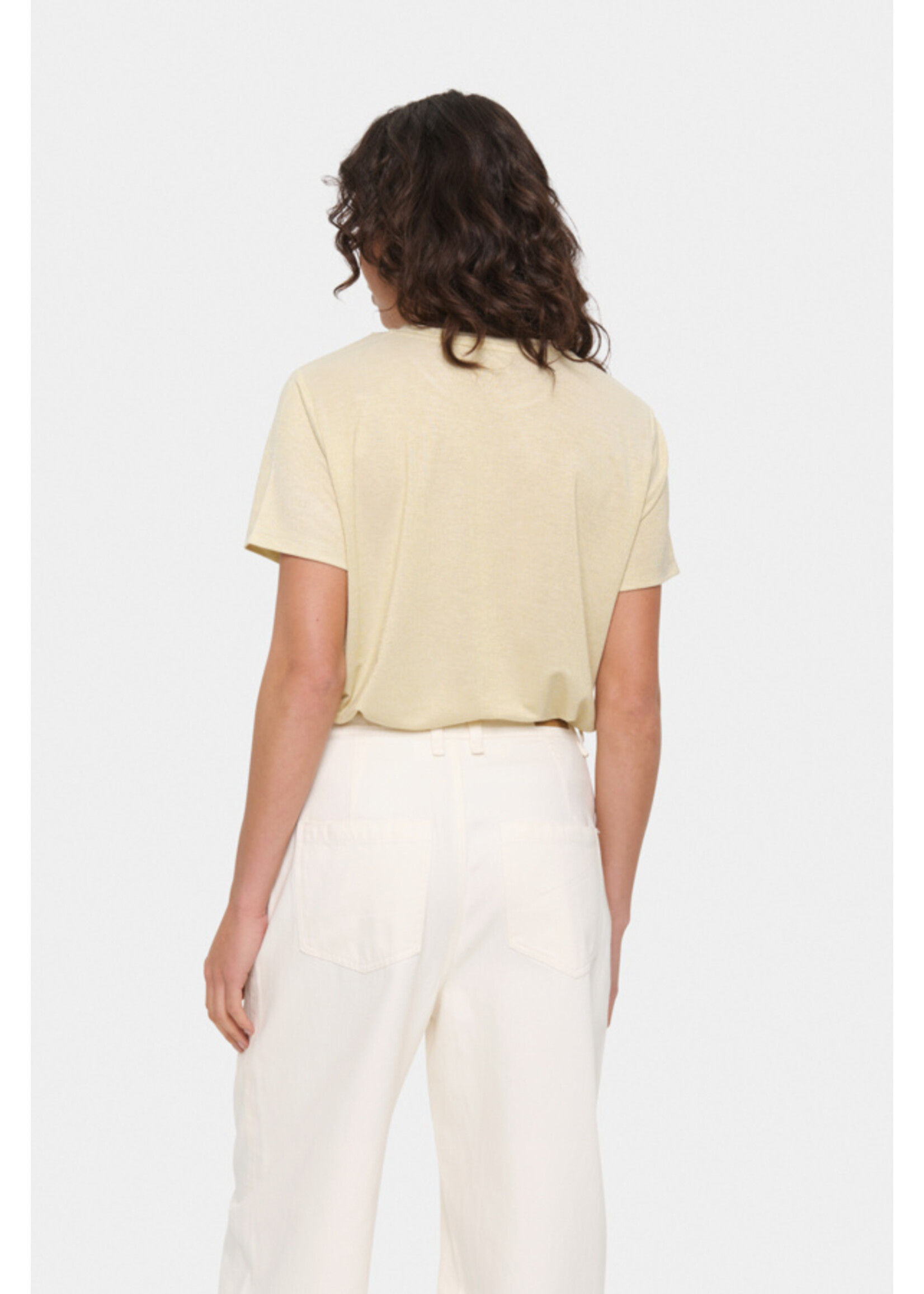 Saint Tropez Saint Tropez, HagaSZ Regular T-Shirt, Vanilla Custard, Size: