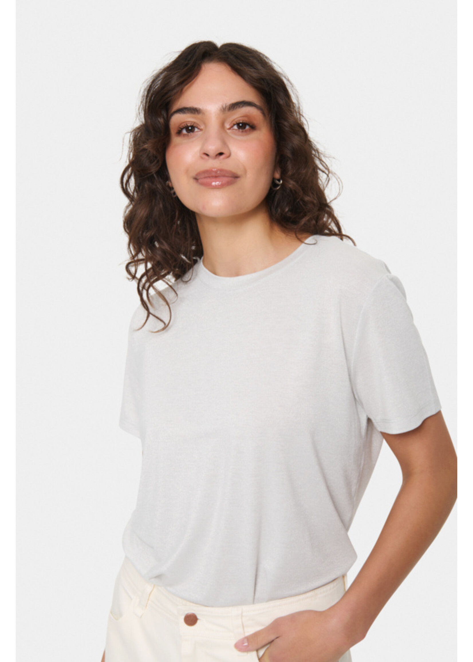Saint Tropez Saint Tropez, HagaSZ Regular T-Shirt, Silver, Size: