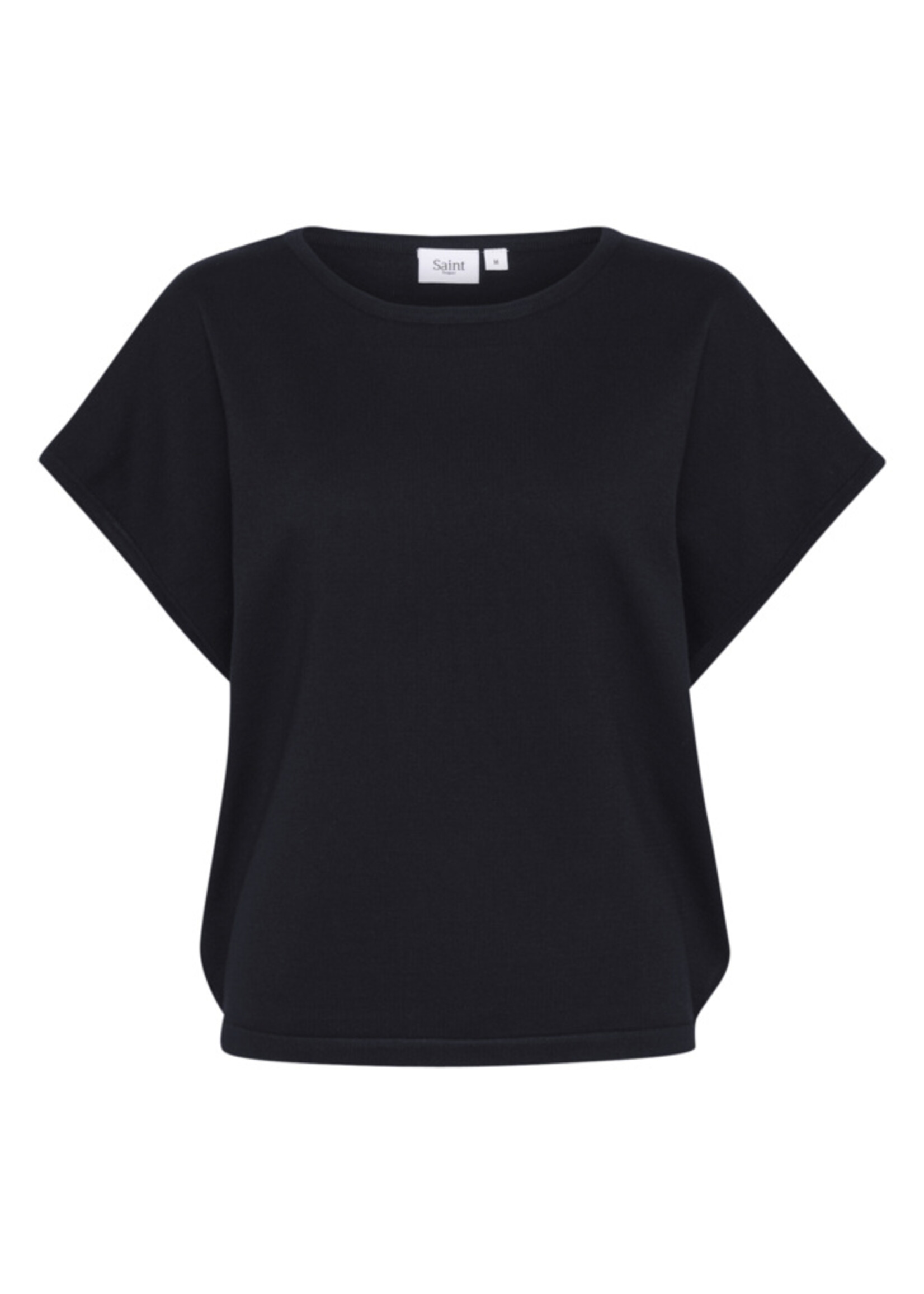 Saint Tropez Saint Tropez, MilaSZ R-N SS Pullover, Black, Size: