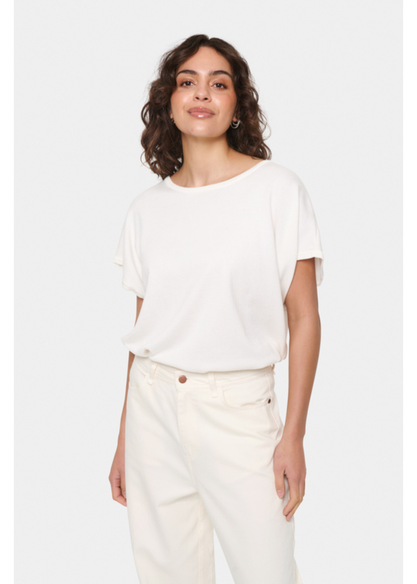 Saint Tropez Saint Tropez, MilaSZ R-N SS Pullover, Ice, Size: