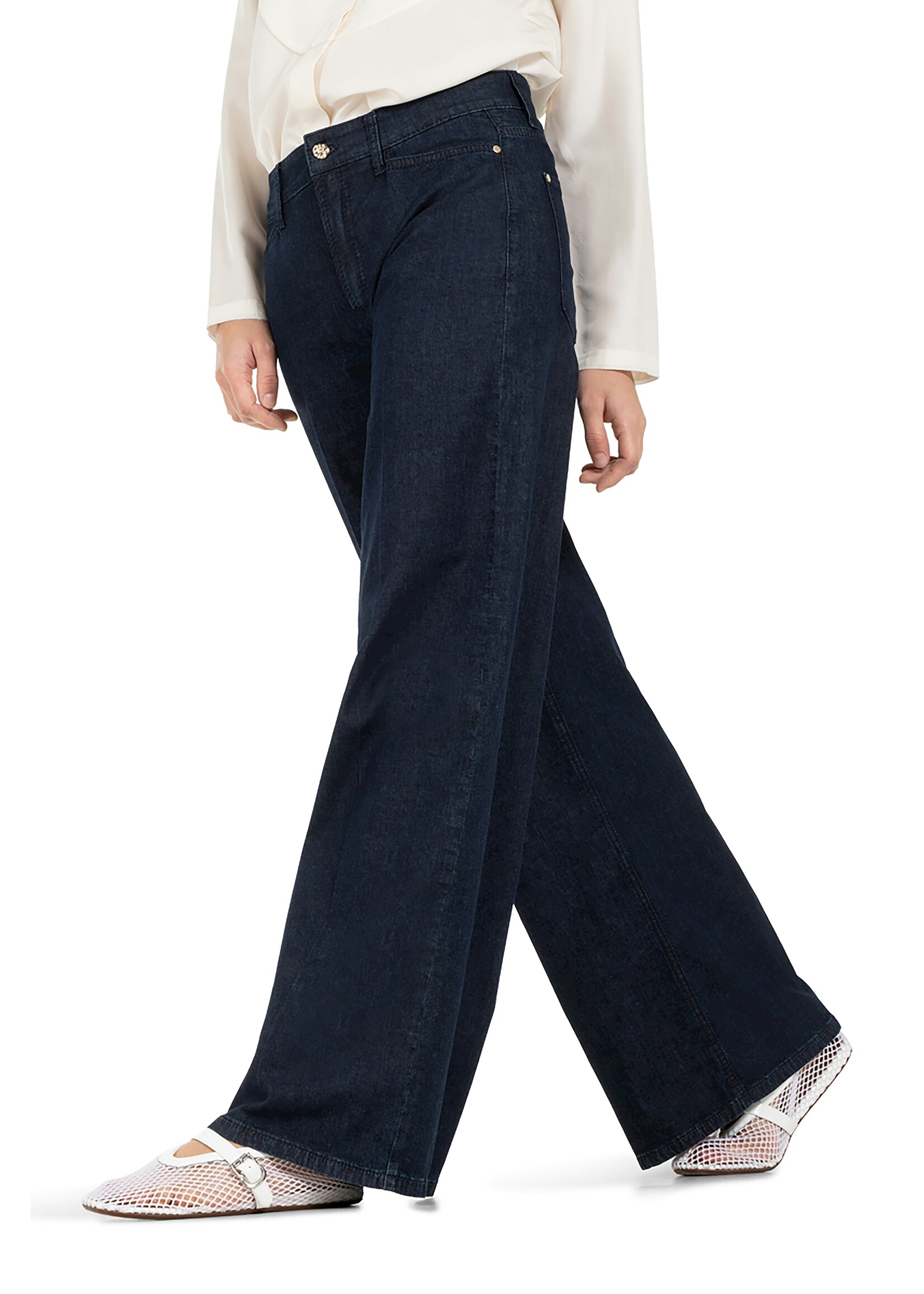 Cambio Cambio, Amina Damen lang Jeans, Dark blue, Size: