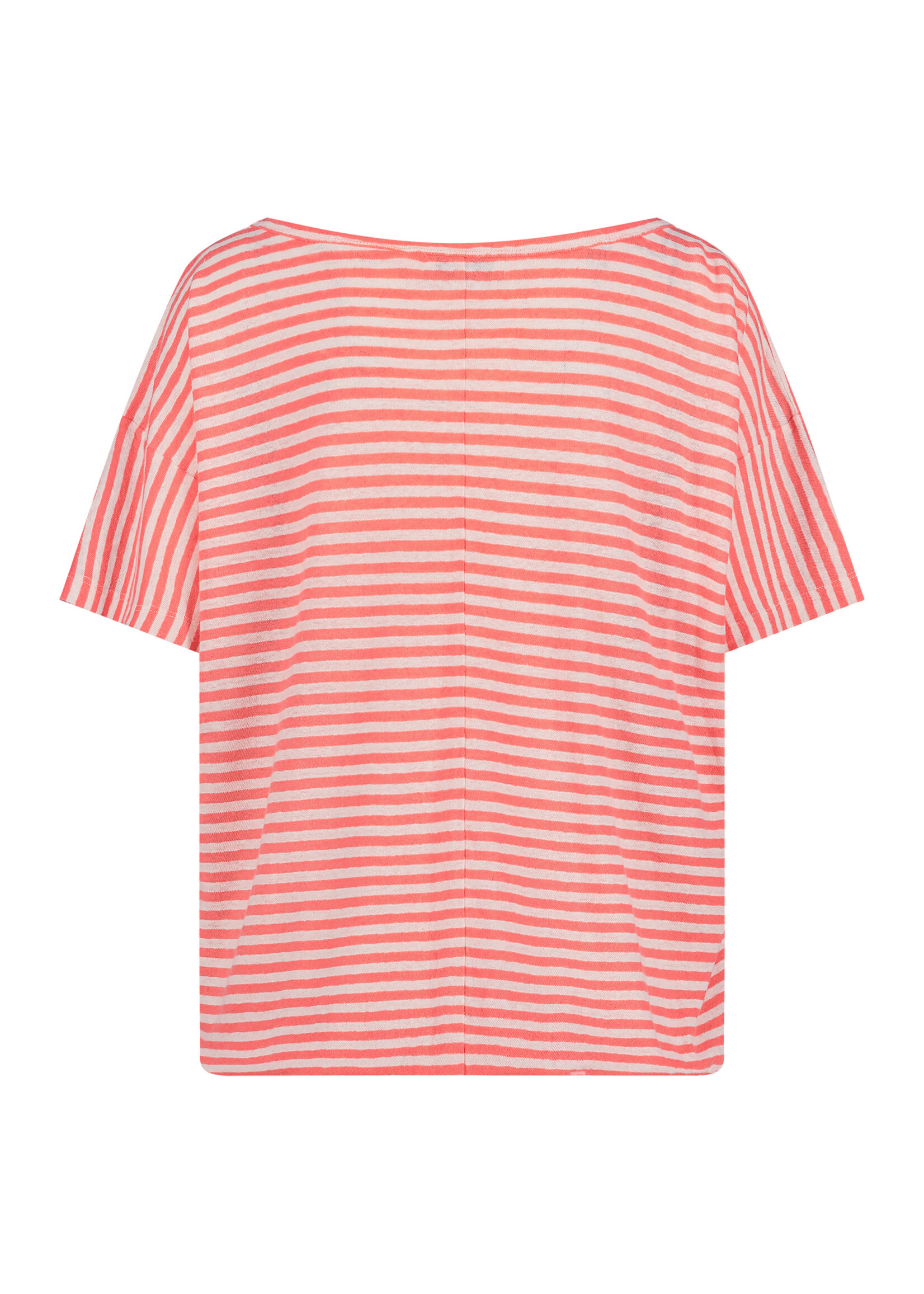 Nukus Nukus, Belen Top Stripes, Coral, Size: