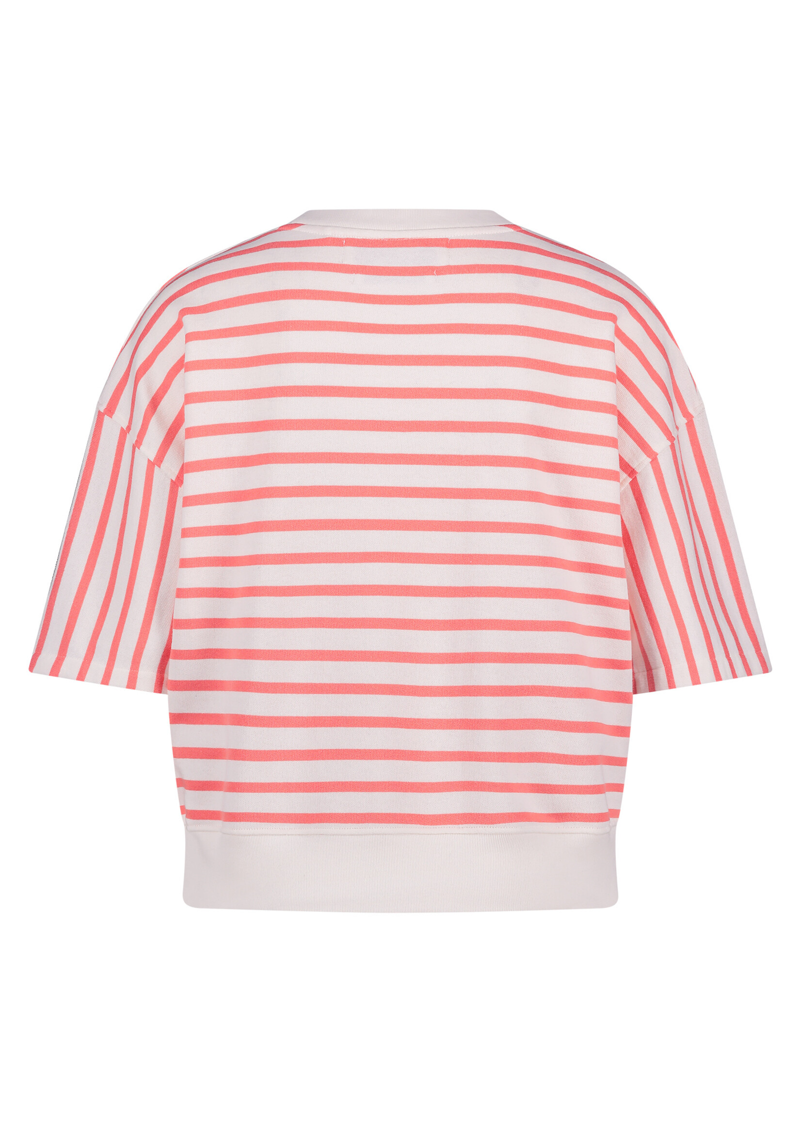 Nukus Nukus, Lotte Pullover Stripe, White/coral, Size: