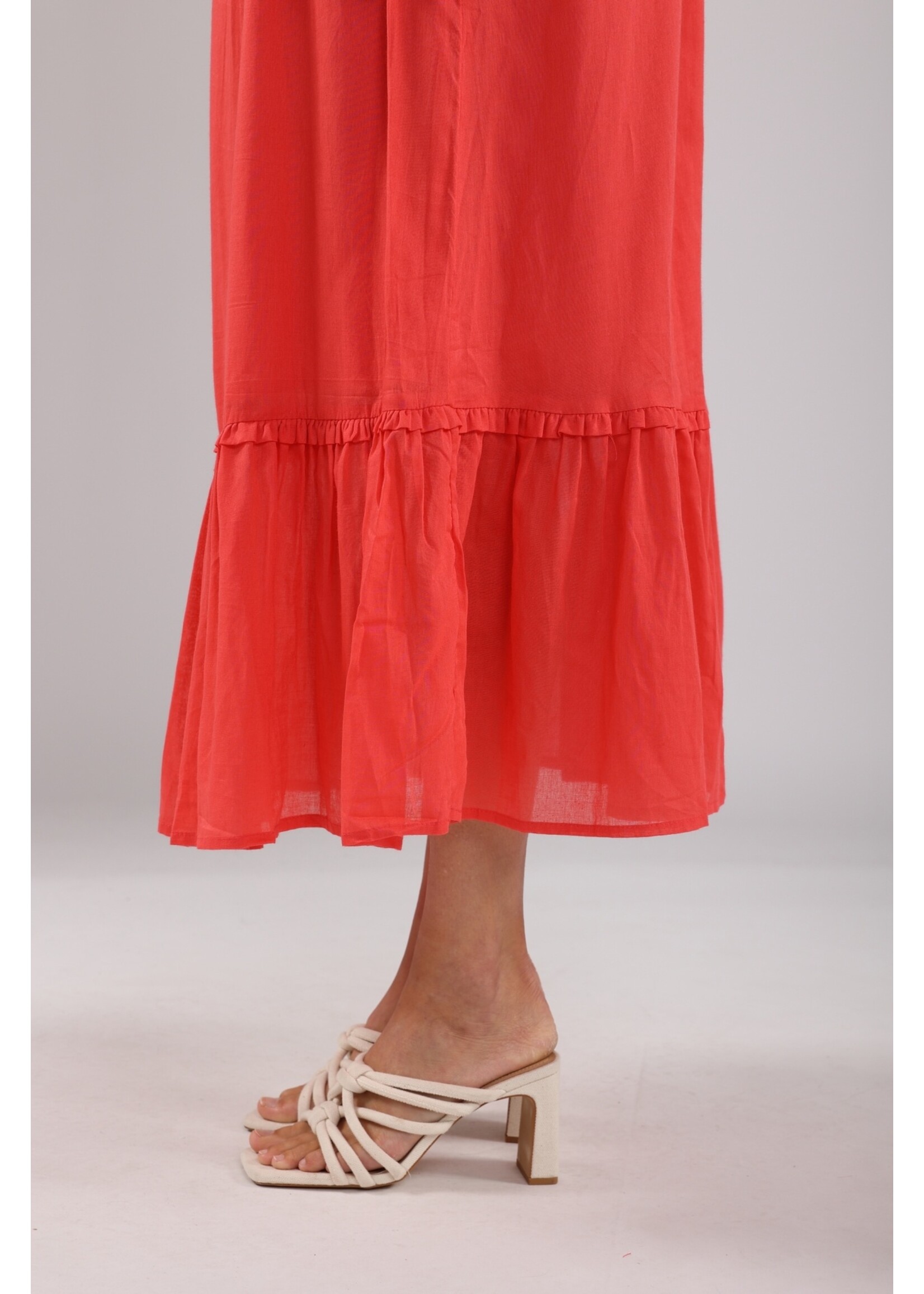 Nukus Nukus, Cleo dress, Coral, Size: