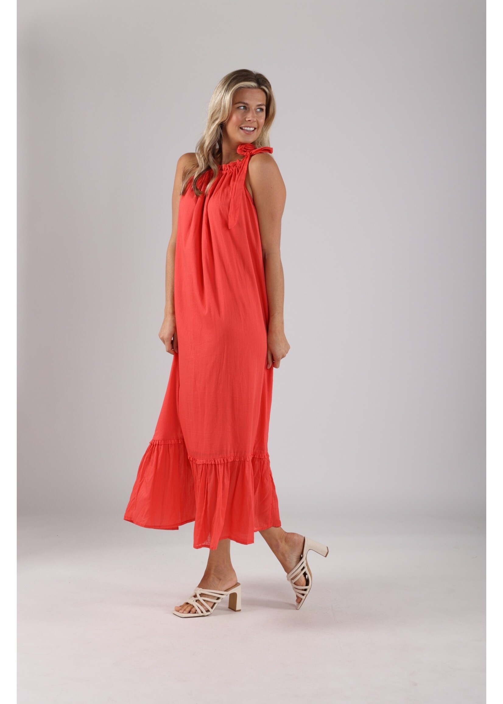 Nukus Nukus, Cleo dress, Coral, Size: