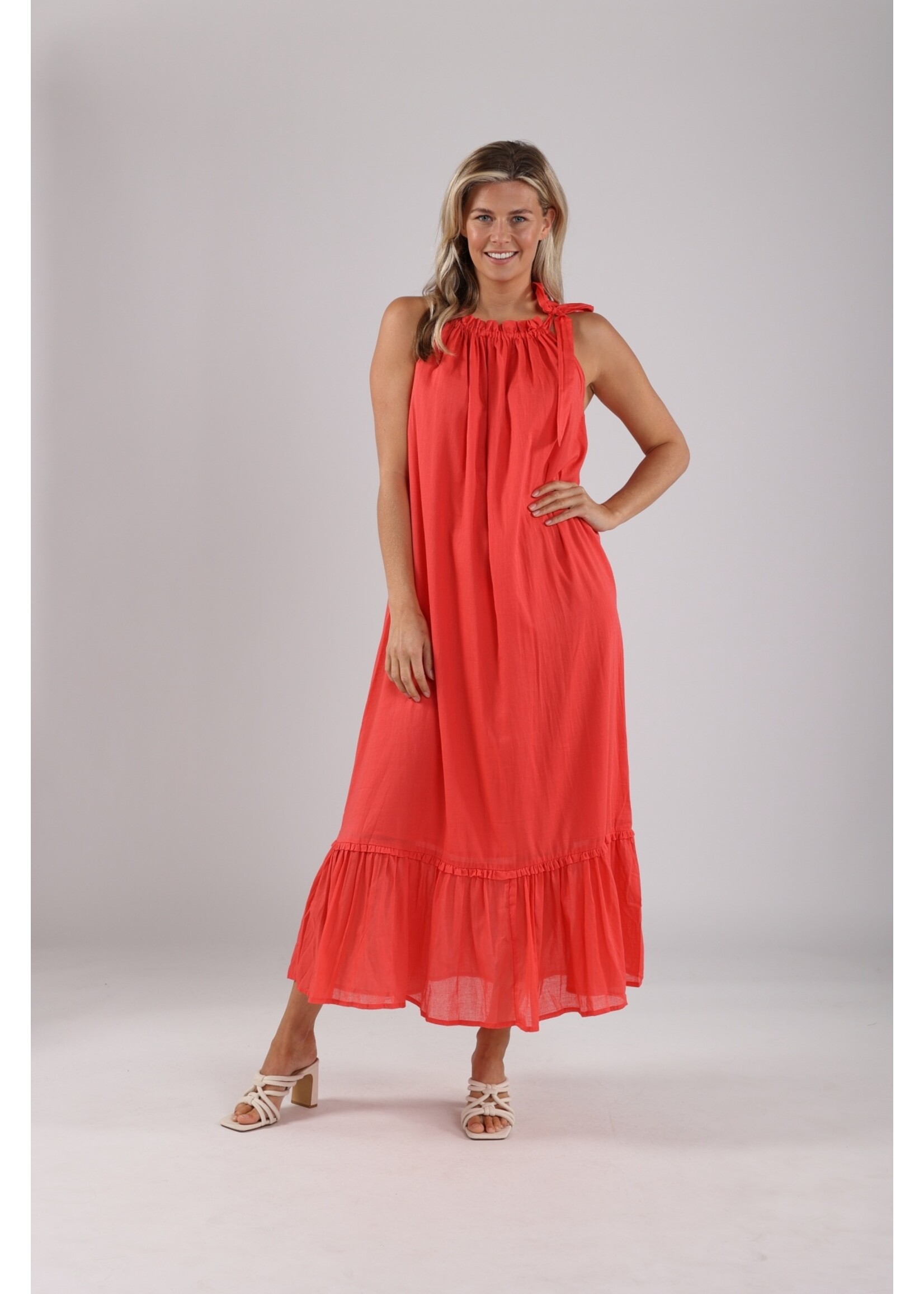 Nukus Nukus, Cleo dress, Coral, Size:
