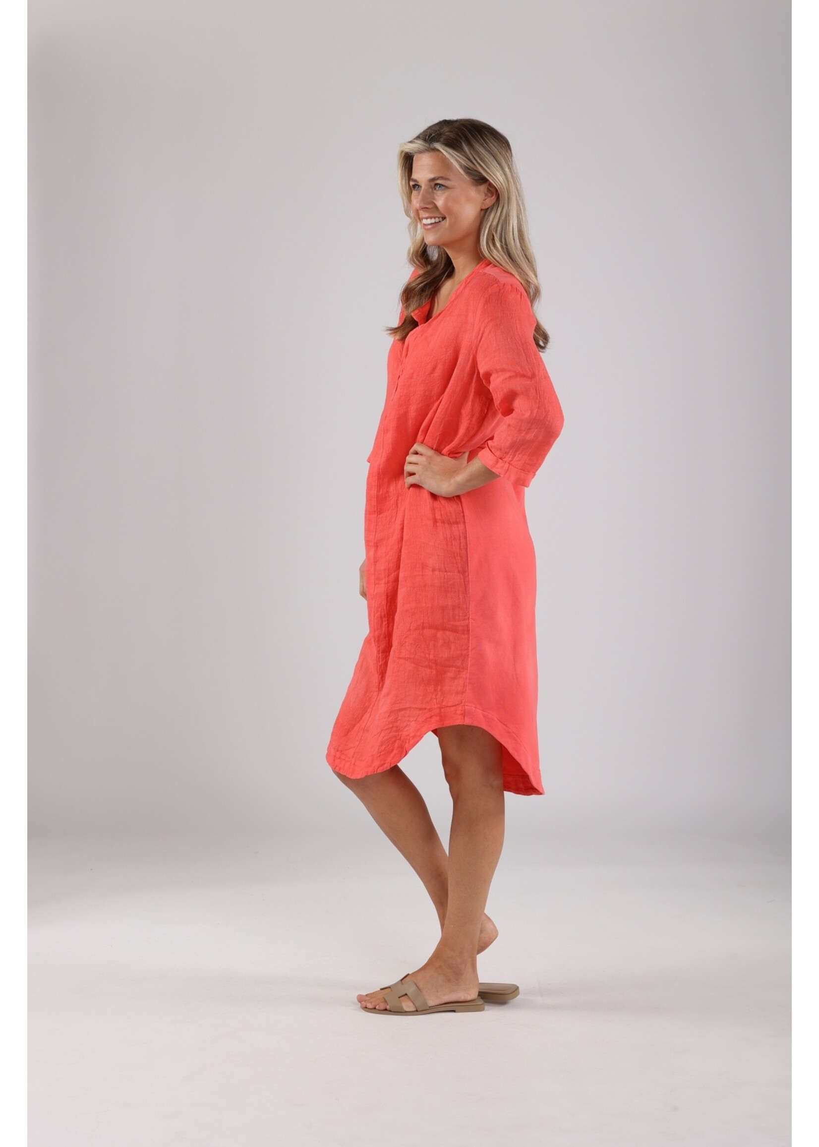 Nukus Nukus, Kate Dress Mix, Coral, Size: