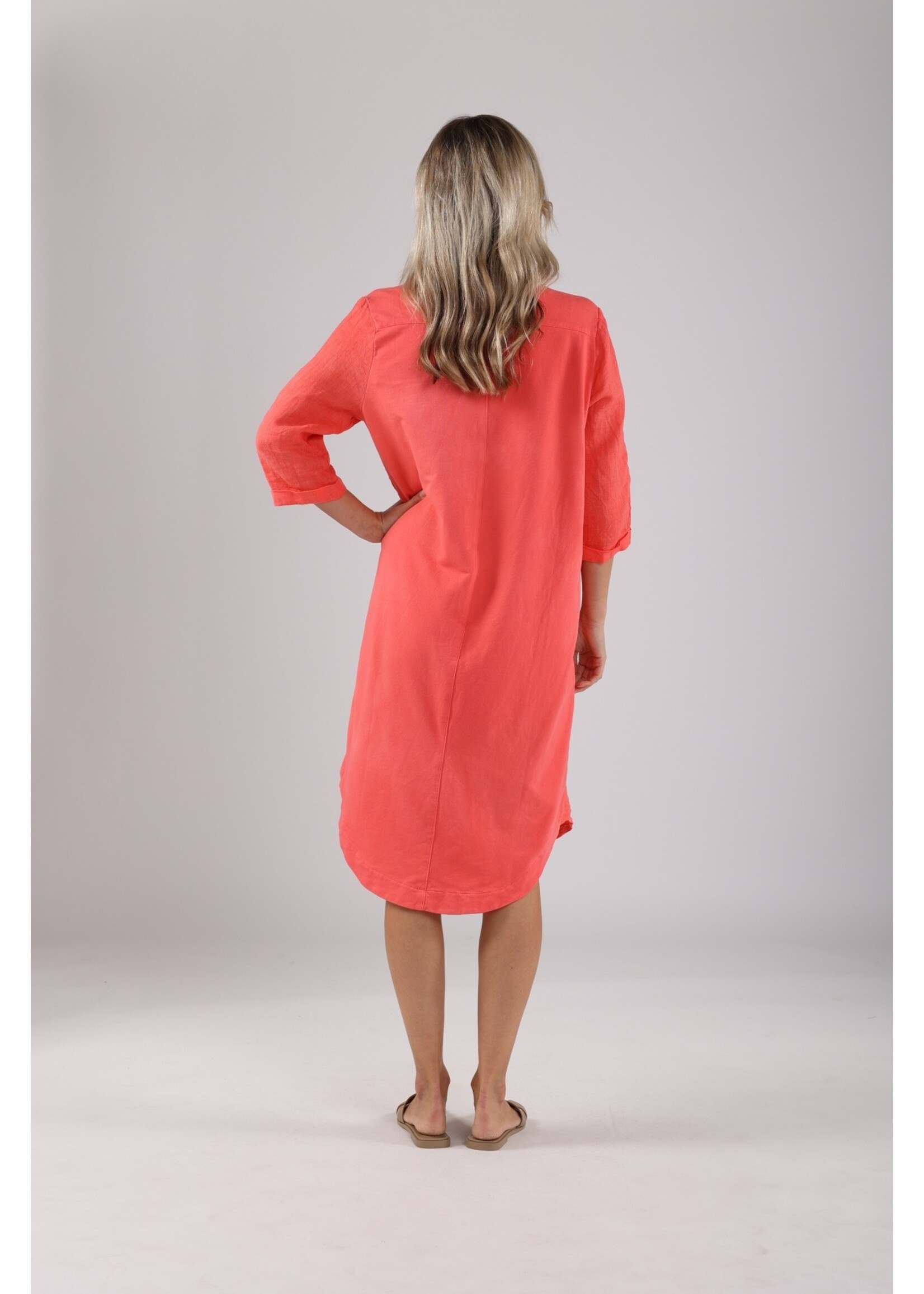 Nukus Nukus, Kate Dress Mix, Coral, Size: