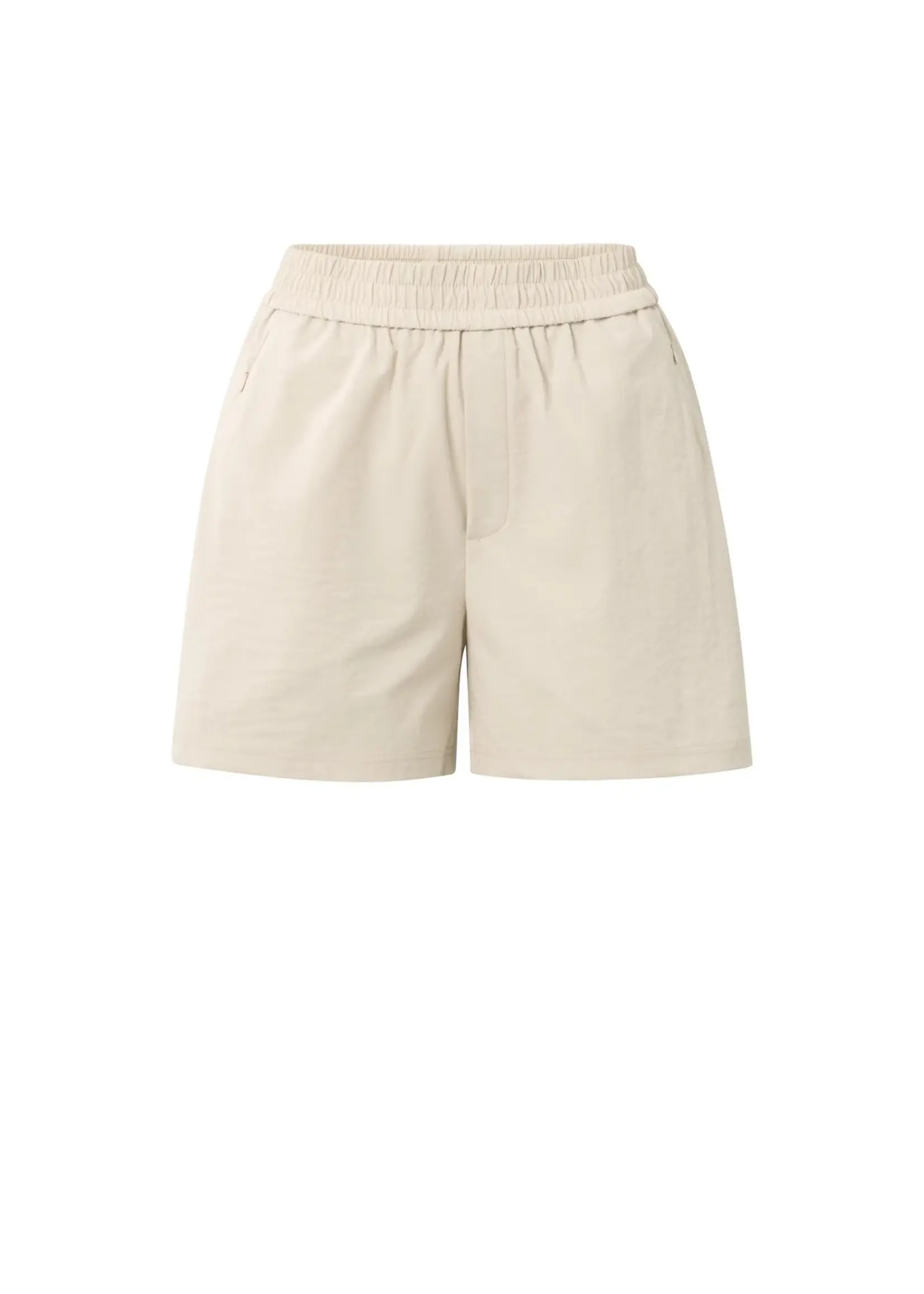 Yaya Yaya, Woven shorts with elastic waistband, Summer Sand, Size: