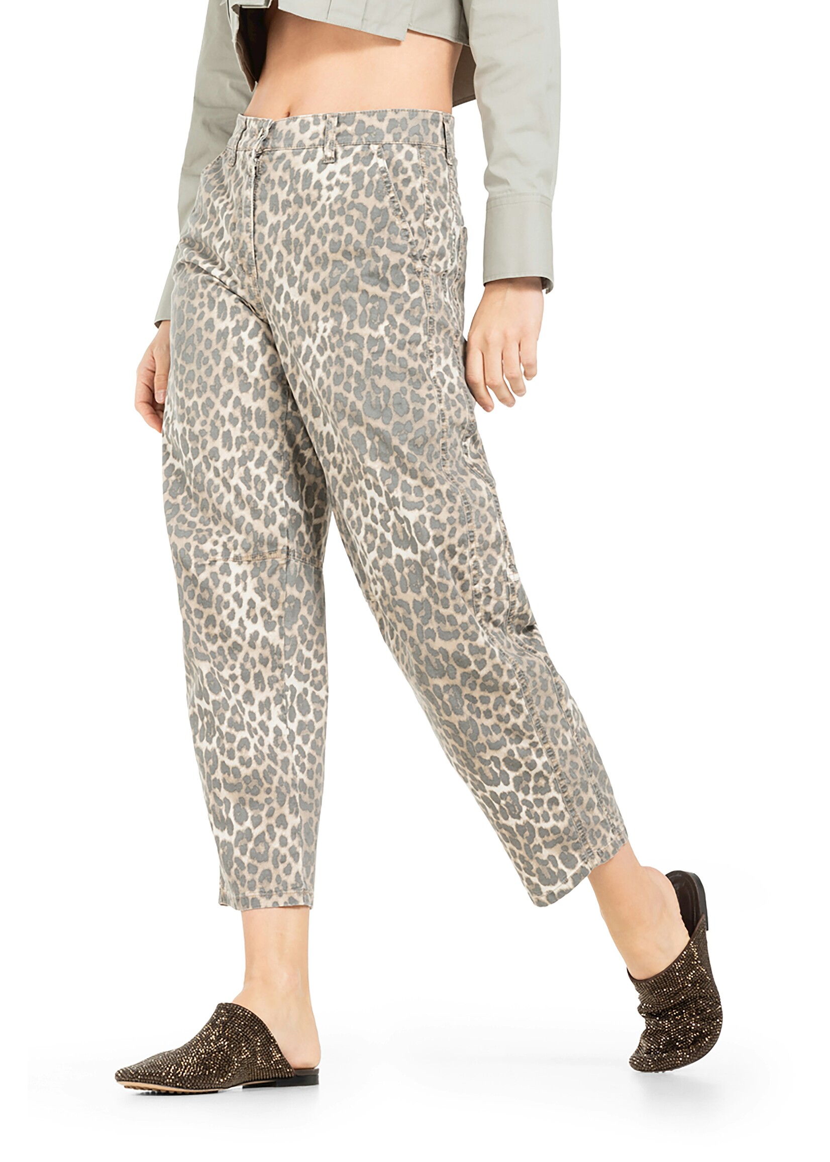 Cambio Cambio, Eve ladies pants long, Leopard, Size:
