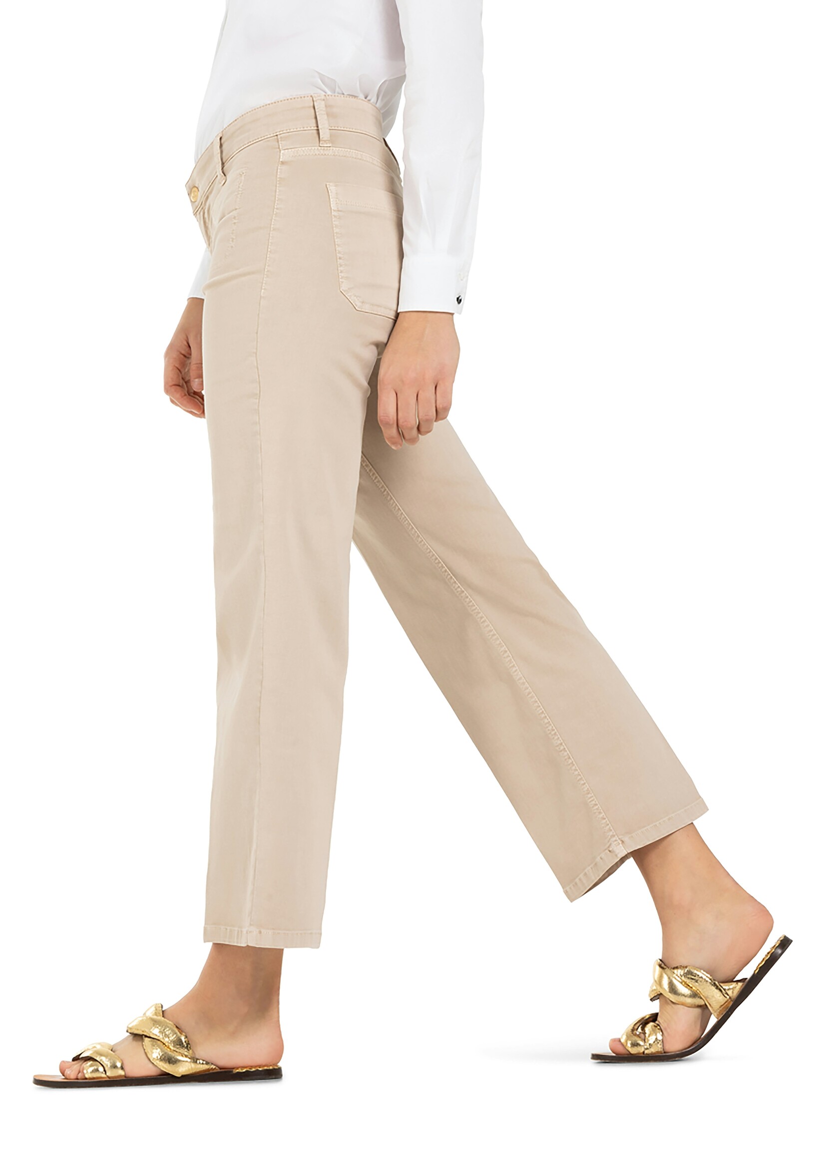 Cambio Cambio,  Tess cropped broek, Sand, Size: