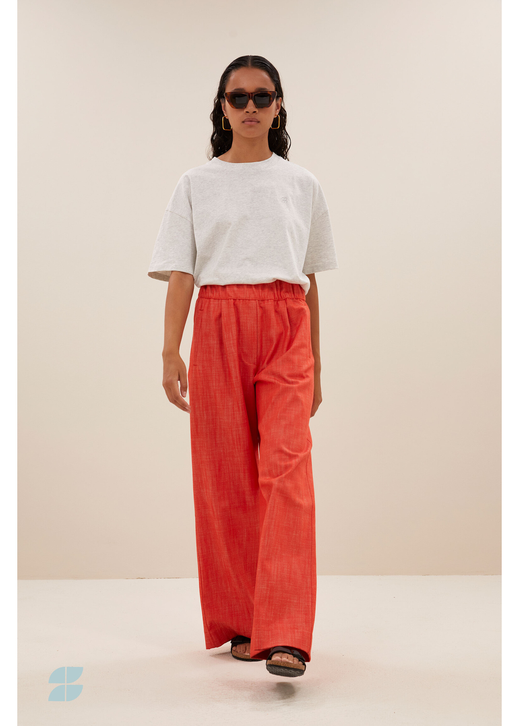 By-Bar By-Bar, jade logo t shirt, Grey melange, Size: