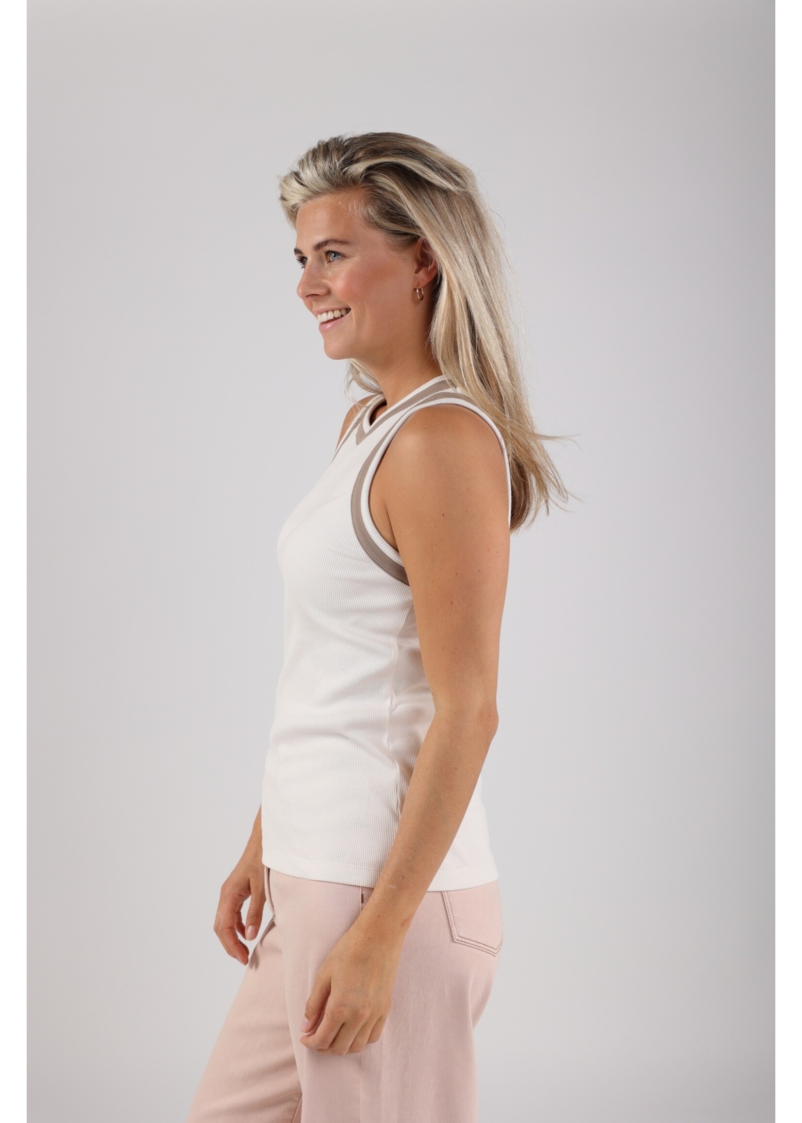 Nukus Nukus, Nice Singlet, Offwhite/Dark Sand, Size: