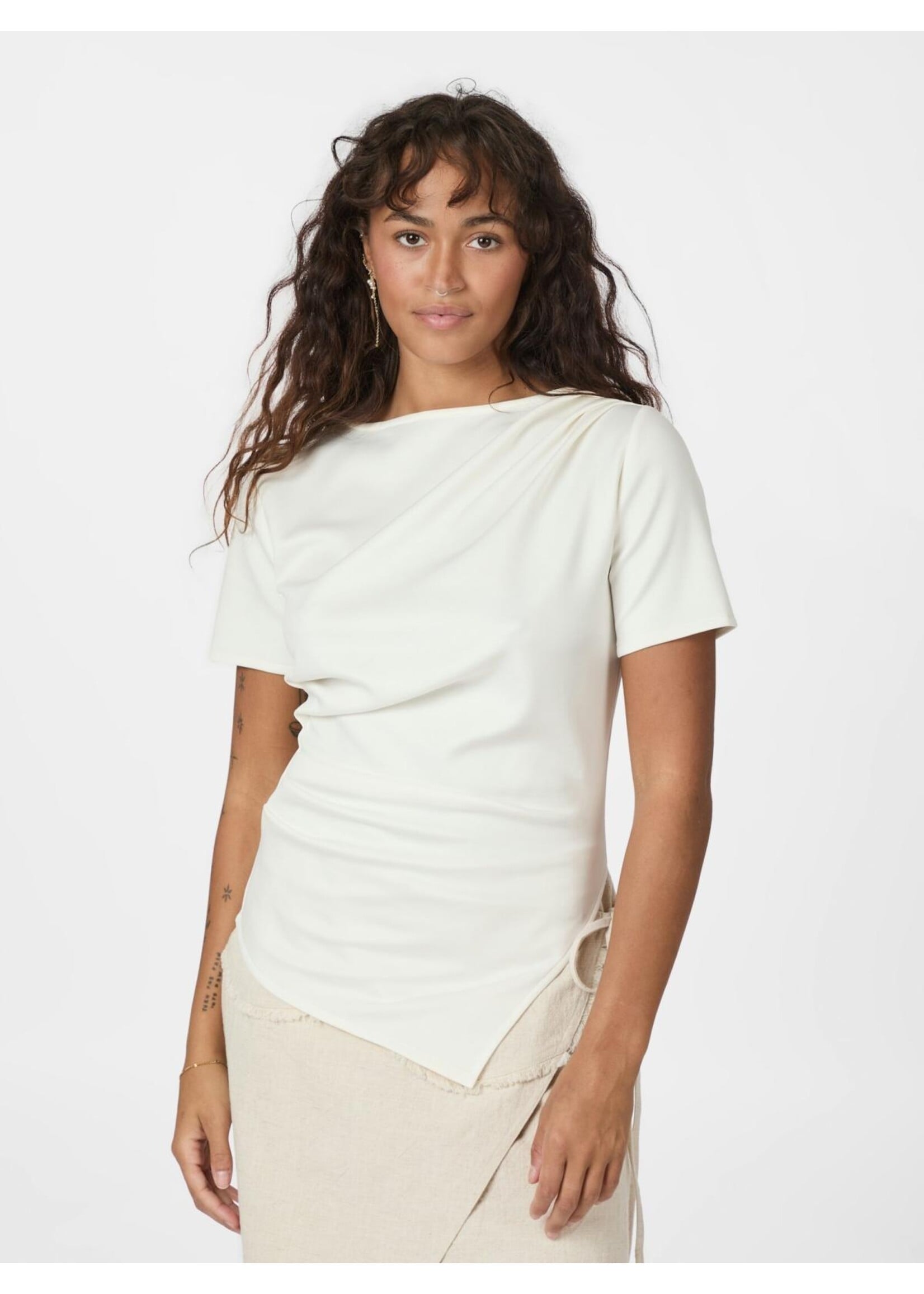 Neo Noir Neo Noir, Rasmine Soft Blouse, Off white, Size: