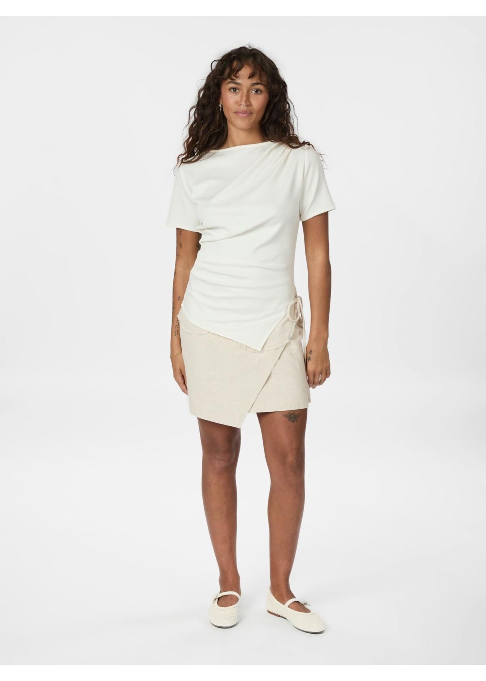 Neo Noir Neo Noir, Rasmine Soft Blouse, Off white, Size: